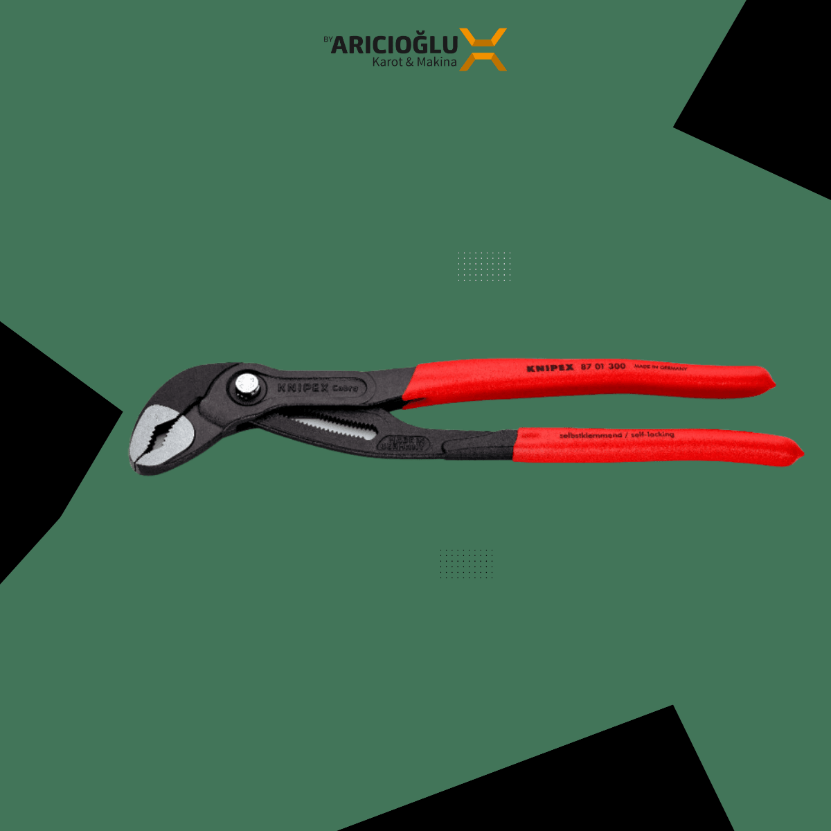 Knipex 87 01 300 Cobra 300mm Ayarlı Fort Pense