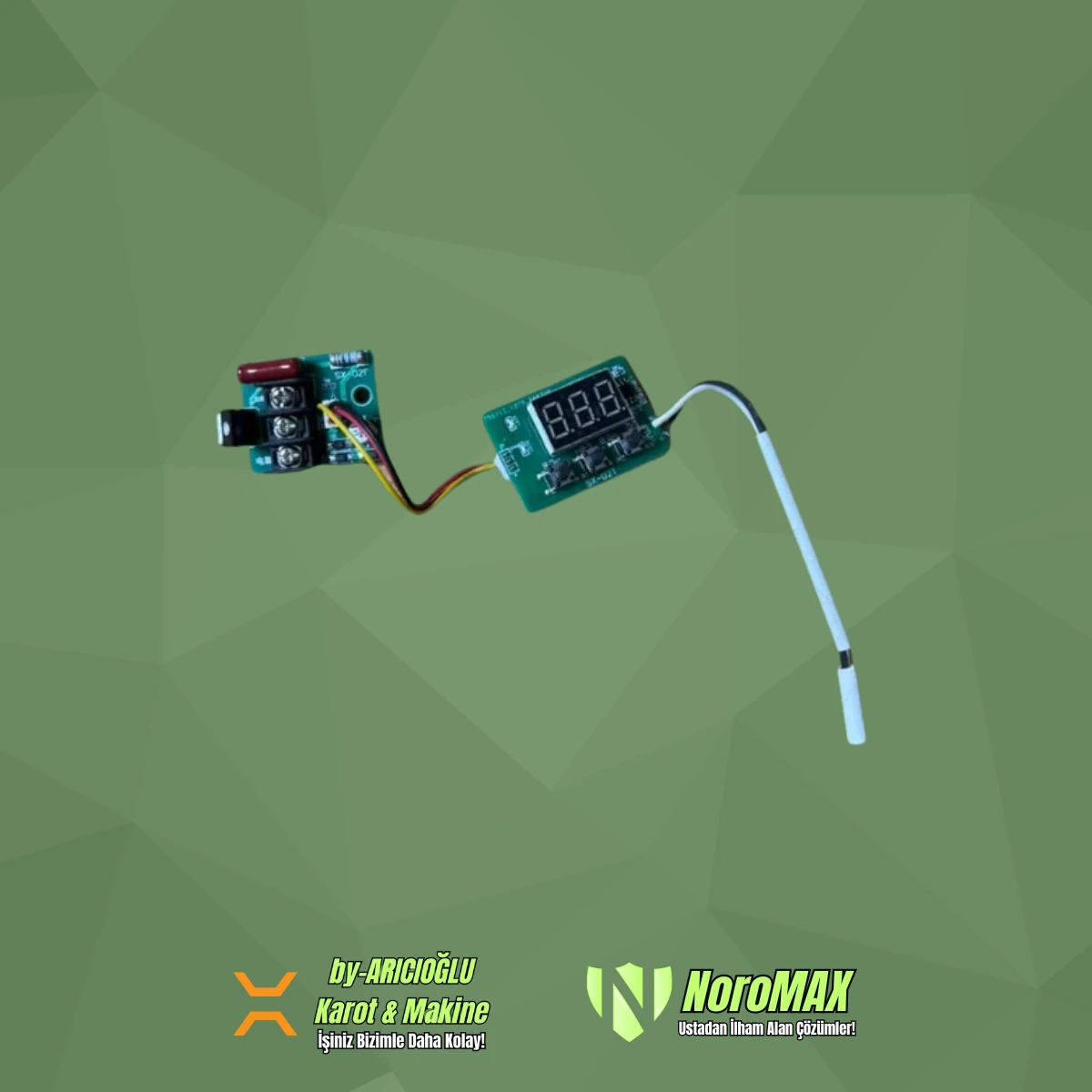 Noromax NR-01 Plastik Boru Kaynak Makinası 340 Derece Dijital Kart ( Termostat )