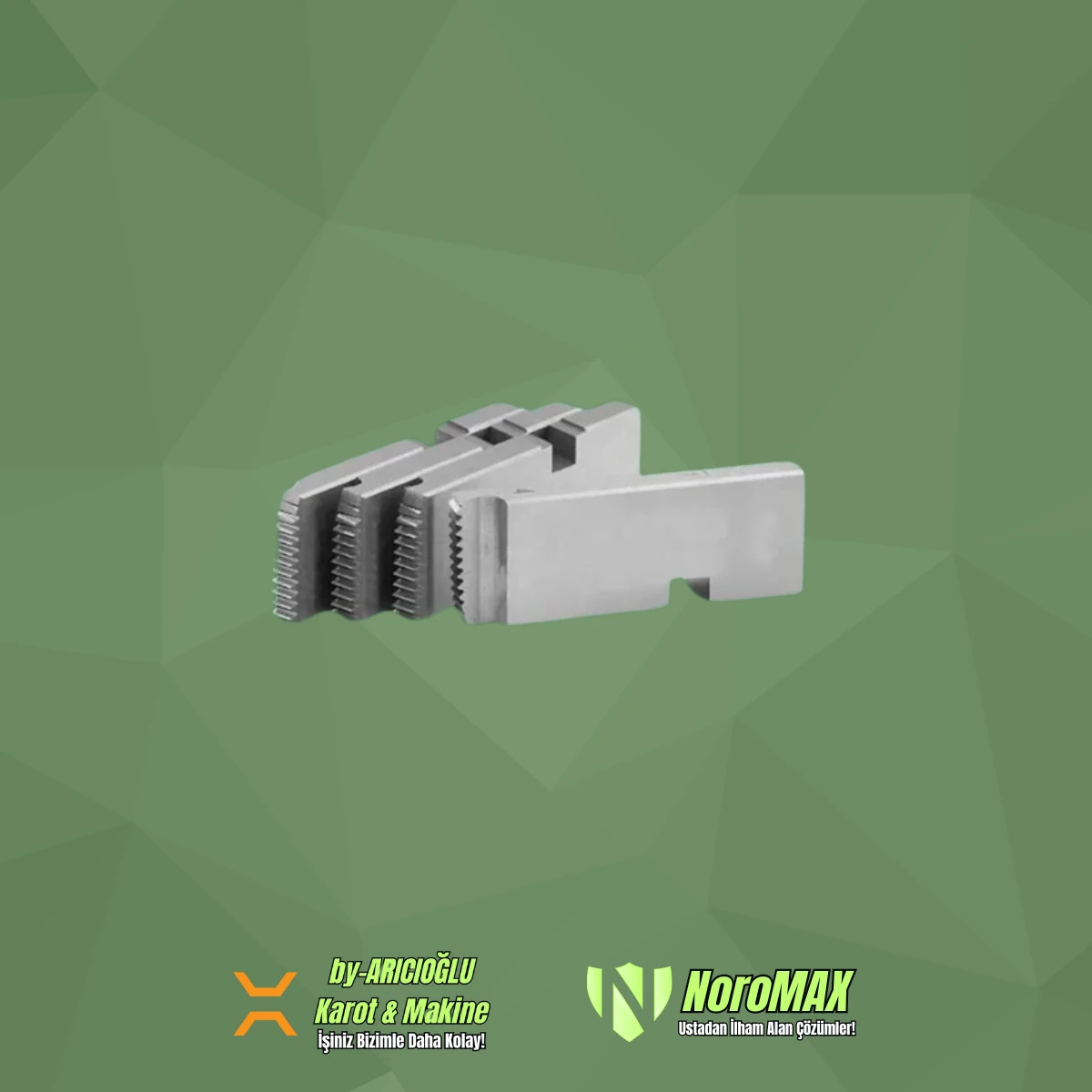 9mm Karbon Çelik 1''-2'' Manuel Pafta Tarak KNC - Unimax - Chattel (YENİ TİP)