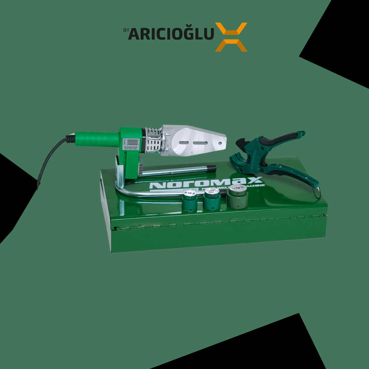 Noromax NR-02 Set 1600w Çift Rezidans 340 Derece Dijital Boru Kaynak Makinası 