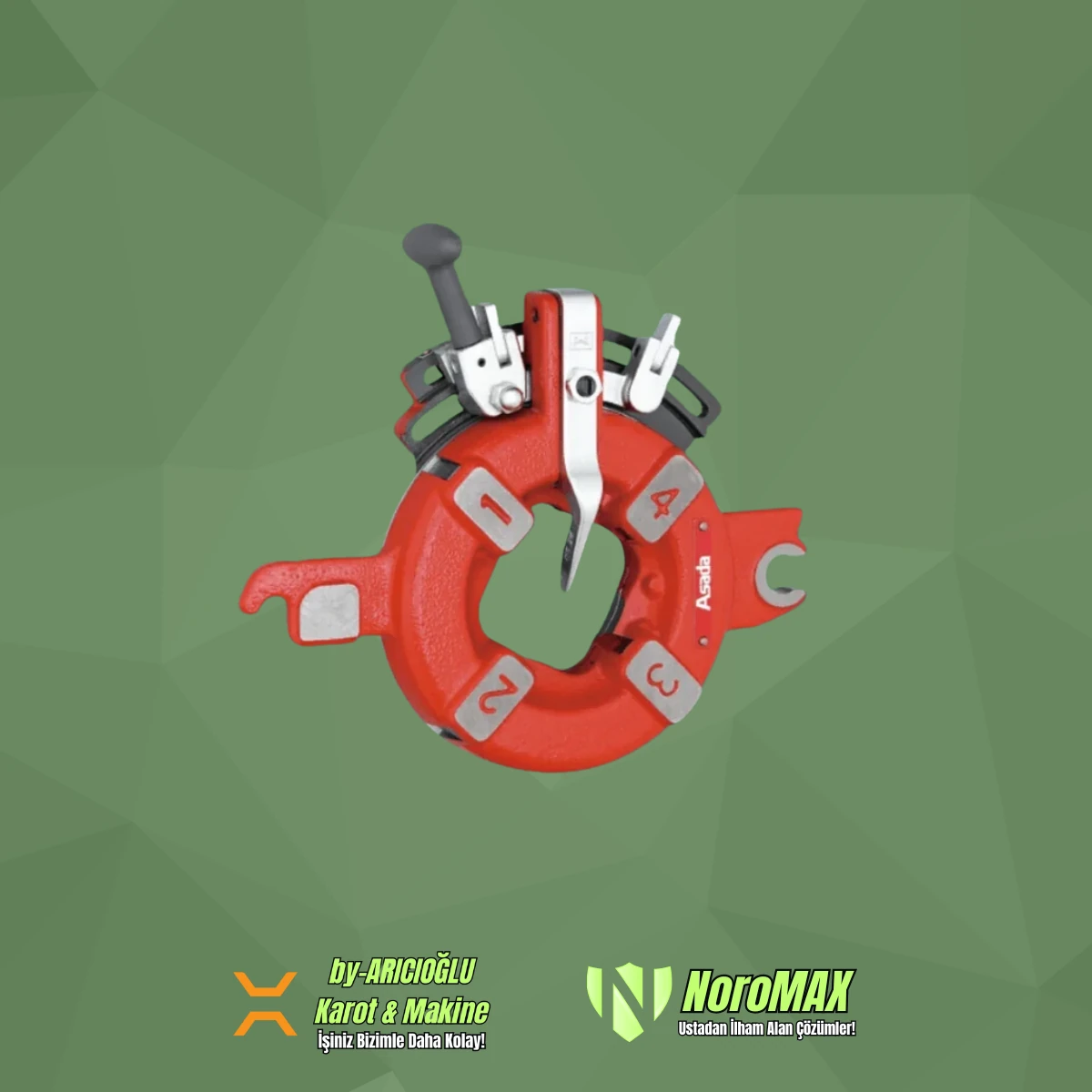 Asada Beaver 50 AT Tezgah Pafta 2'' Pafta 2'' Yedek Kafa