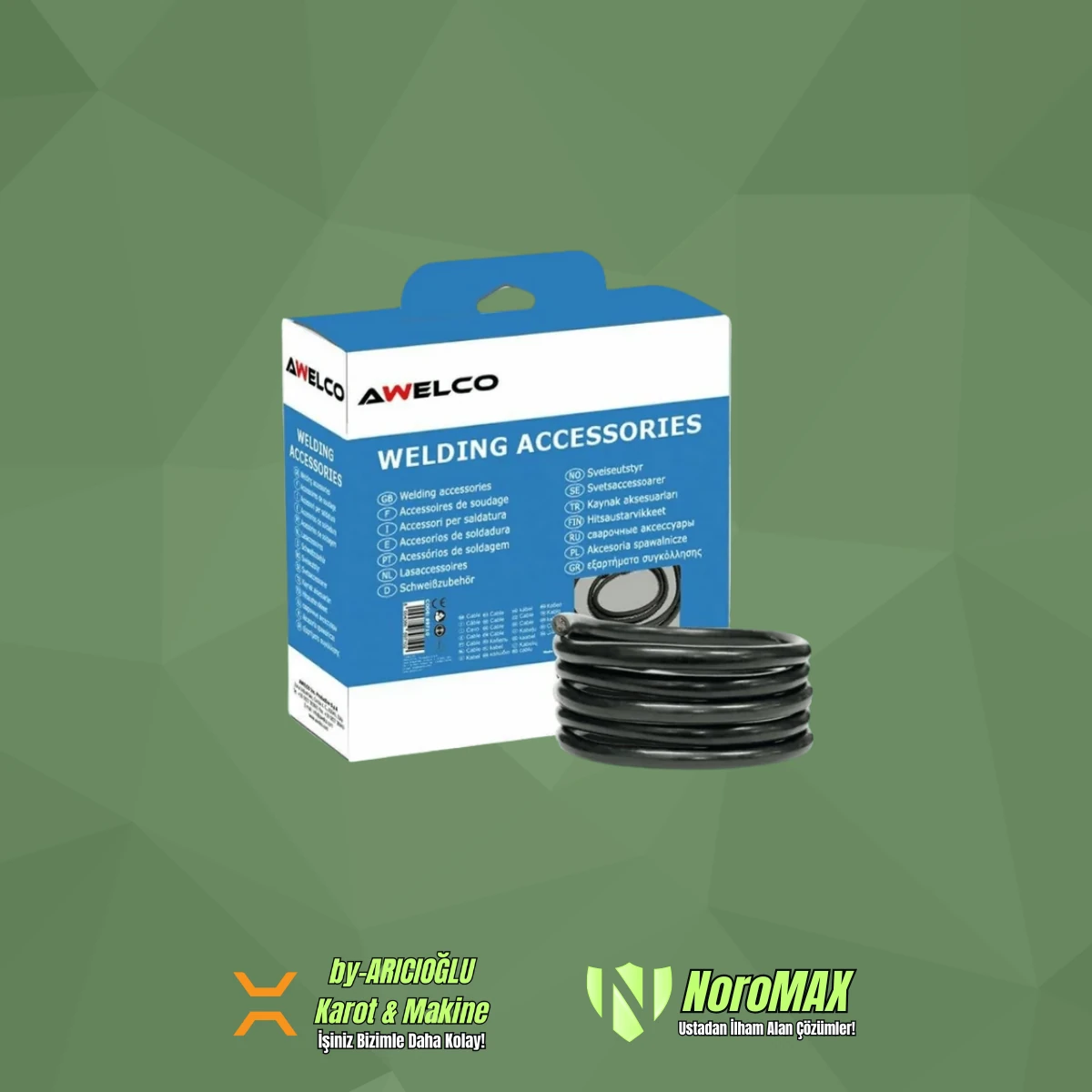 Awelco 89700 25 Mm Kaynak Kablosu 10 Metre