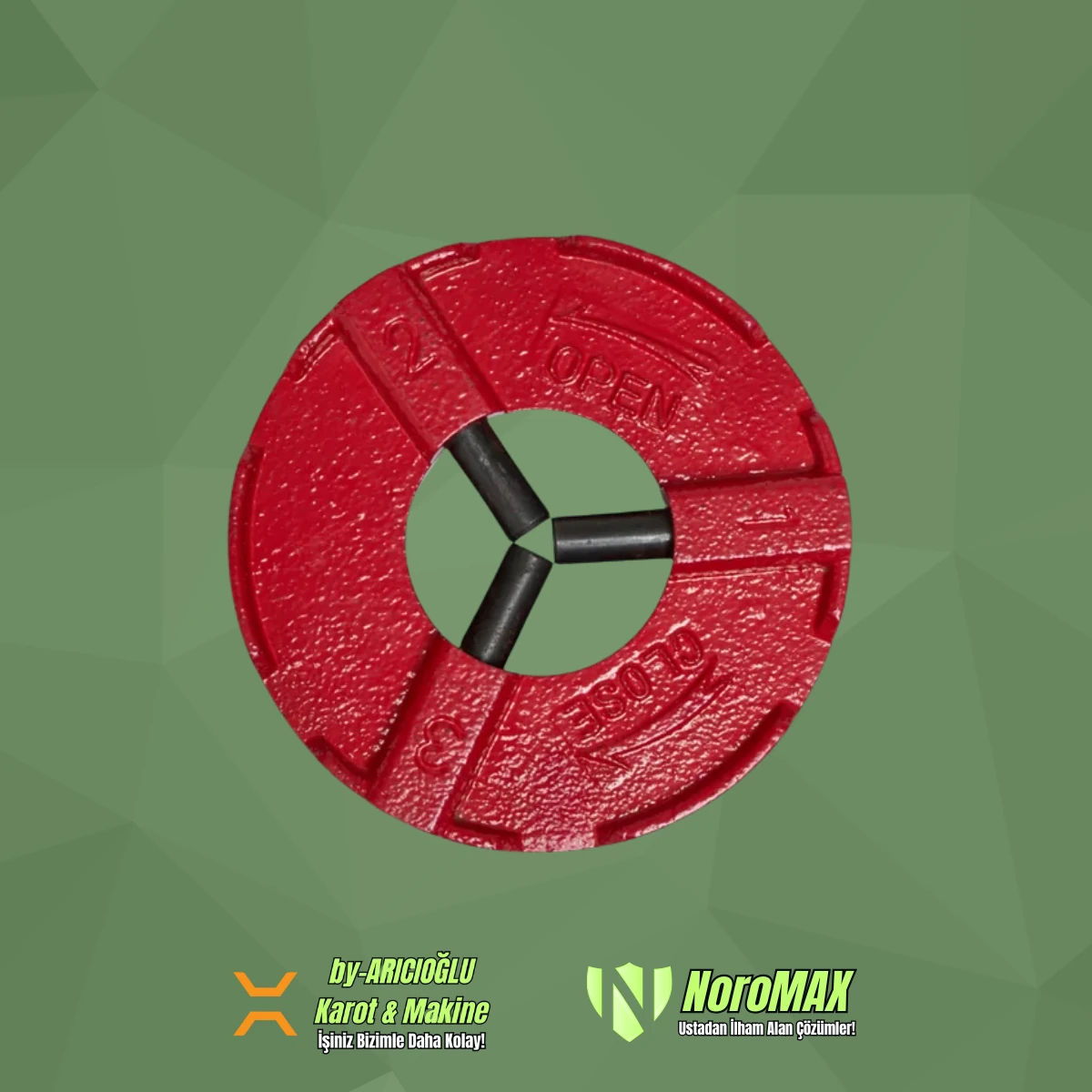 Noromax 2'' Tezgah Pafta Arka Kavrama Mengenesi