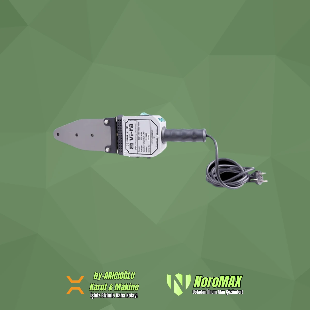 Vİ-RA F-2006 1500w Çift Rezidans Profesyonel Boru Kaynak Makinası TEK