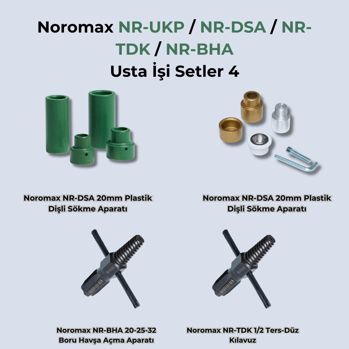 Noromax 4'lü Usta İşi Yardımcı Ekipman Seti