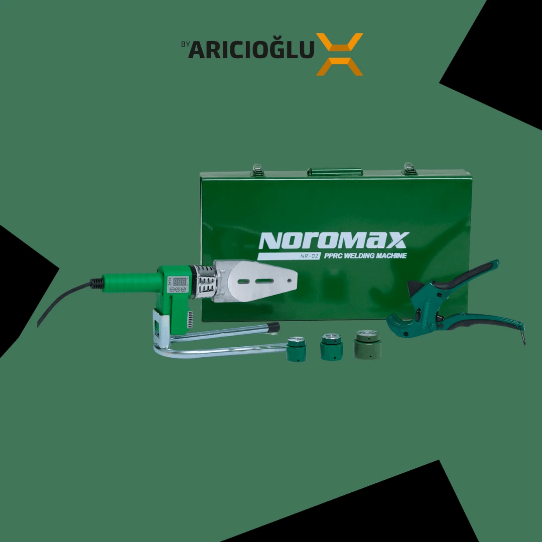Noromax NR-02 Set 1600w Çift Rezidans 340 Derece Dijital Boru Kaynak Makinası 