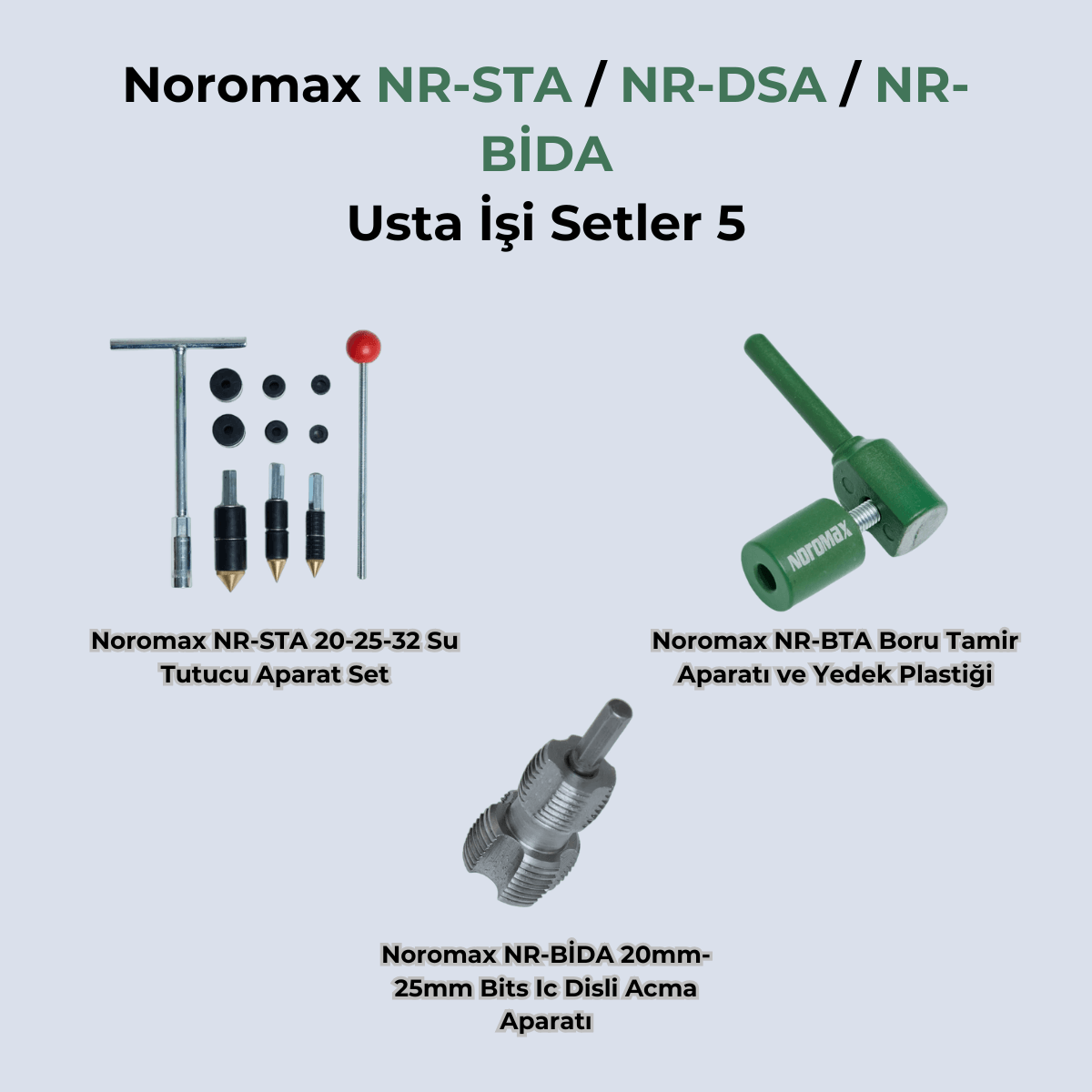 Noromax Plastik Boru Diş Açma ve Tamir Seti