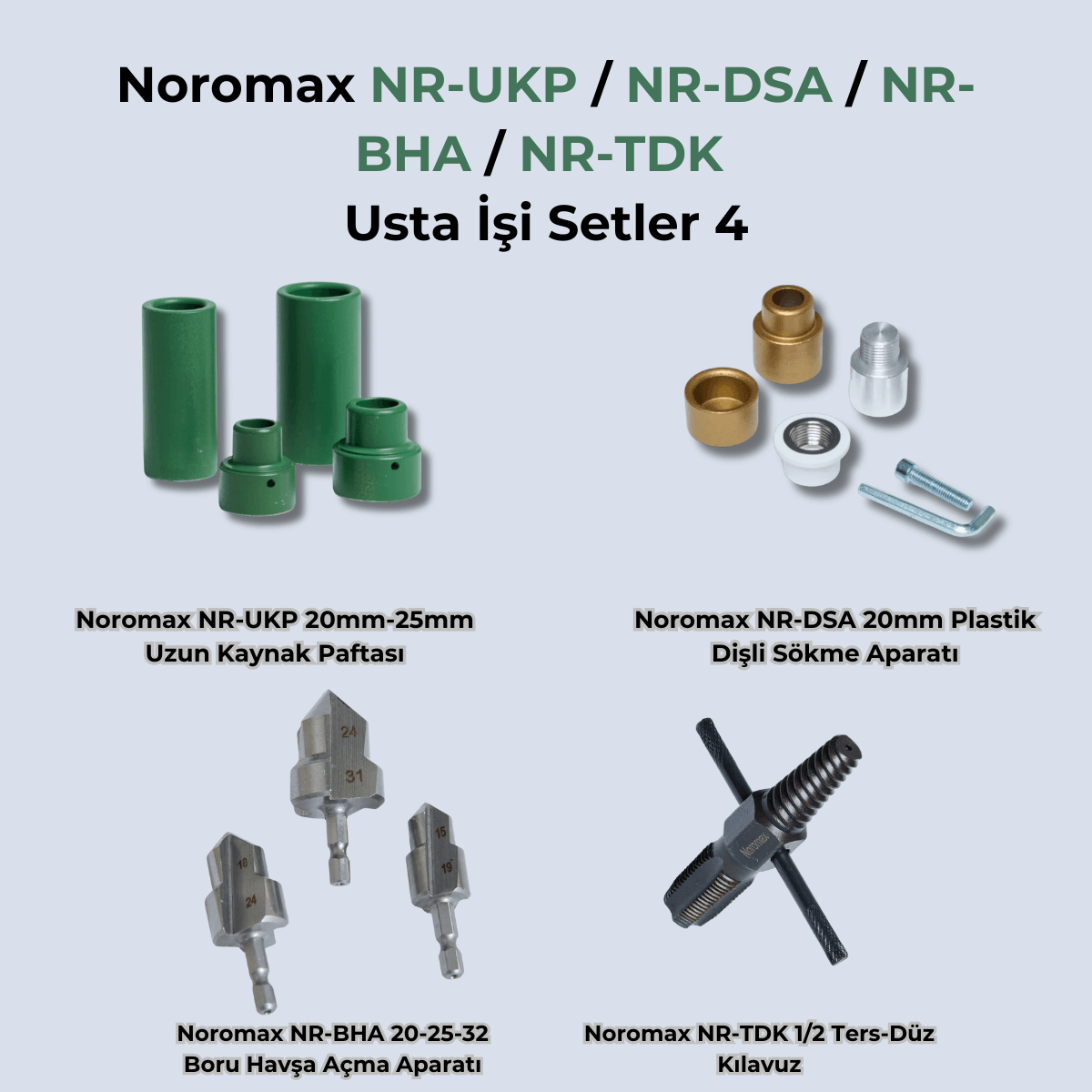 Noromax 4'lü Usta İşi Yardımcı Ekipman Seti