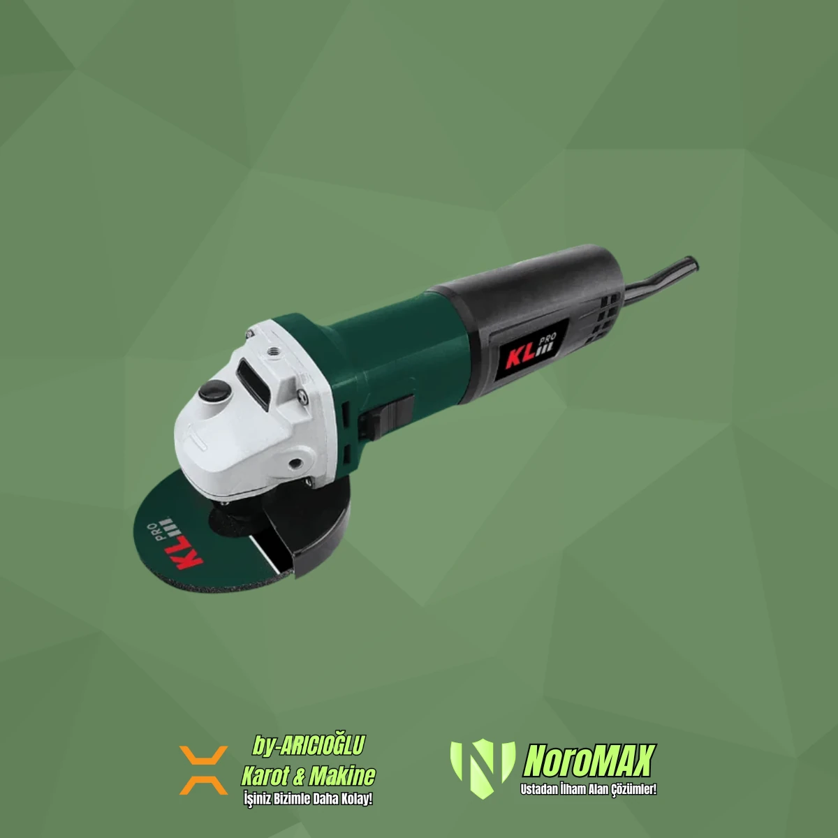 KL Pro KLAT-11505 850w 115mm Profesyonel Avuç Taşlama Makinası