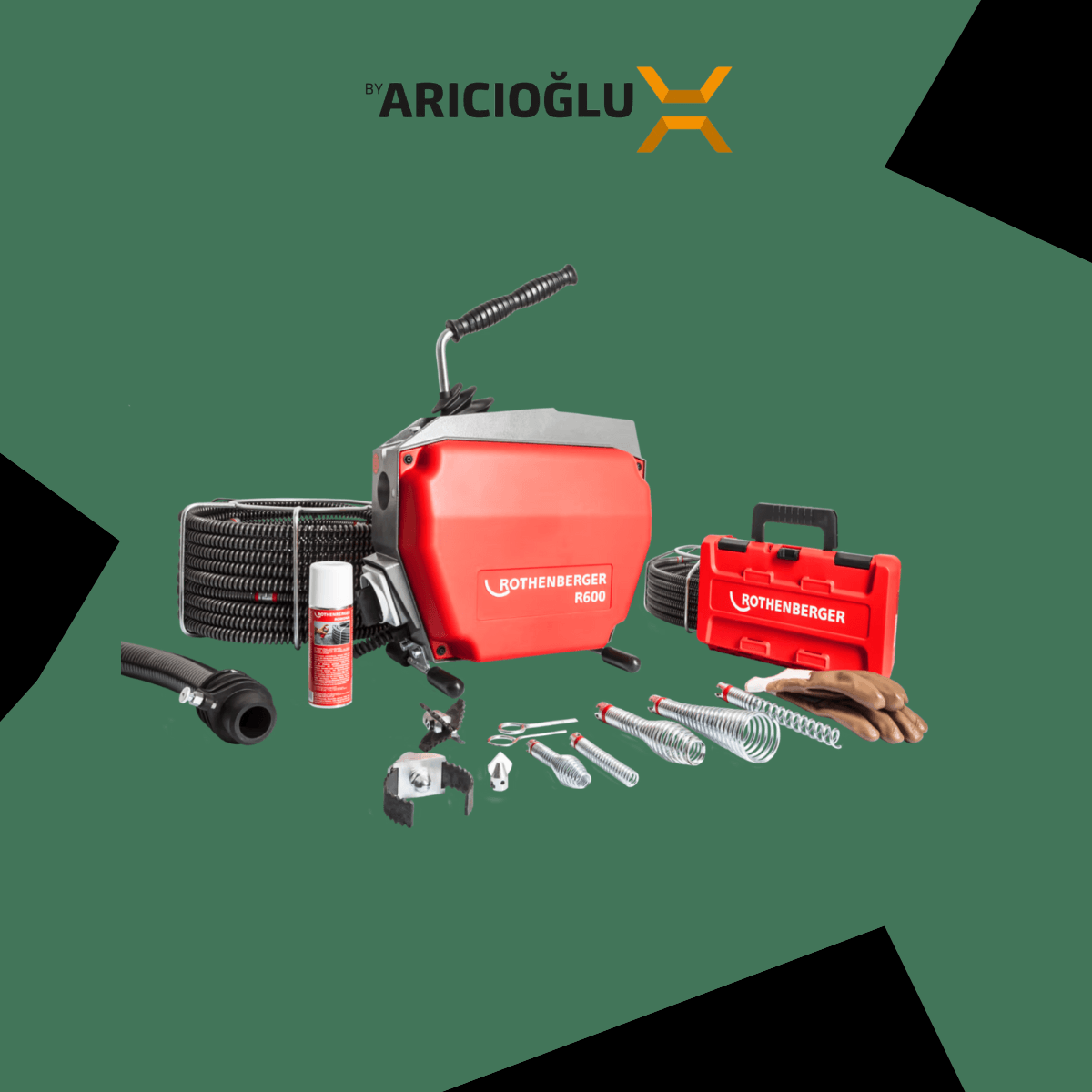 Rothenberger R600 Profesyonel 690 W Kanal Açma Makinesi