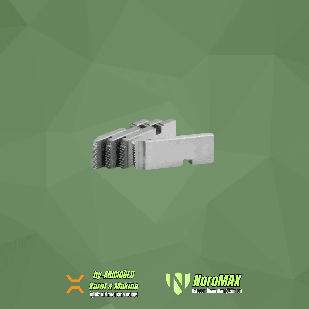 9mm Karbon Çelik 1/2''-3/4'' Manuel Pafta Tarak (YENİ TİP)