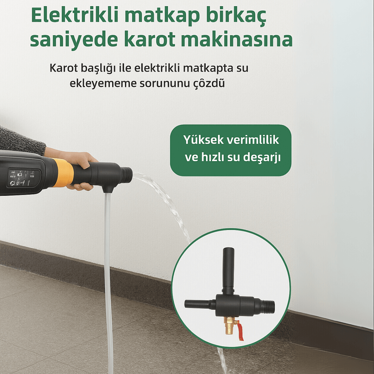 Noromax NR-SPA Sulu Karot Panç Adaptörü SDS Plus