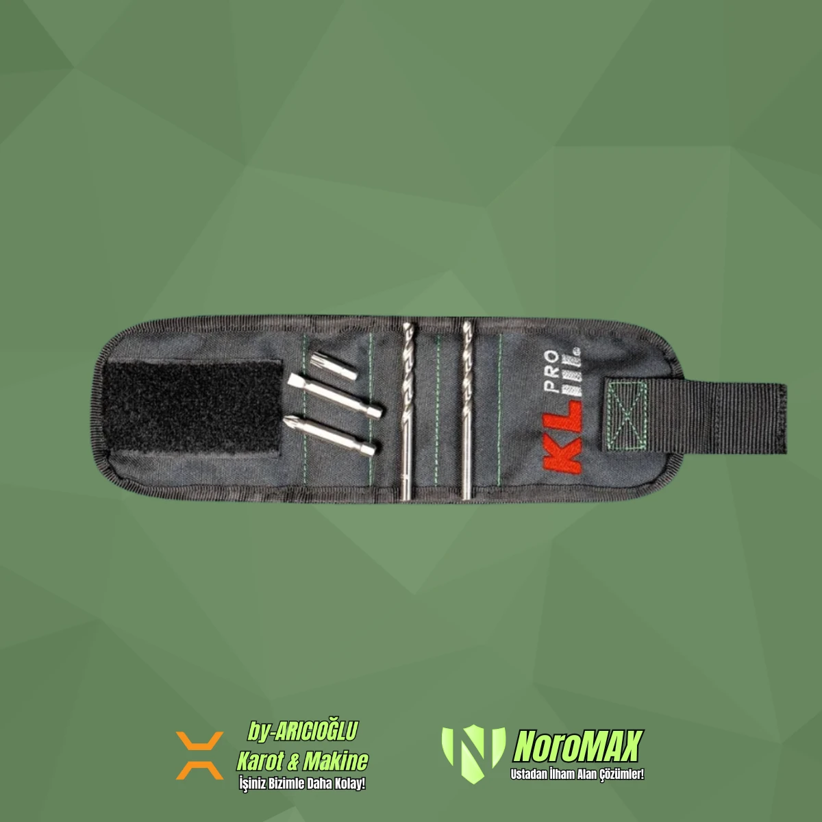 KL Pro Mıknatıslı Alet Bilekliği KLTCB03-M