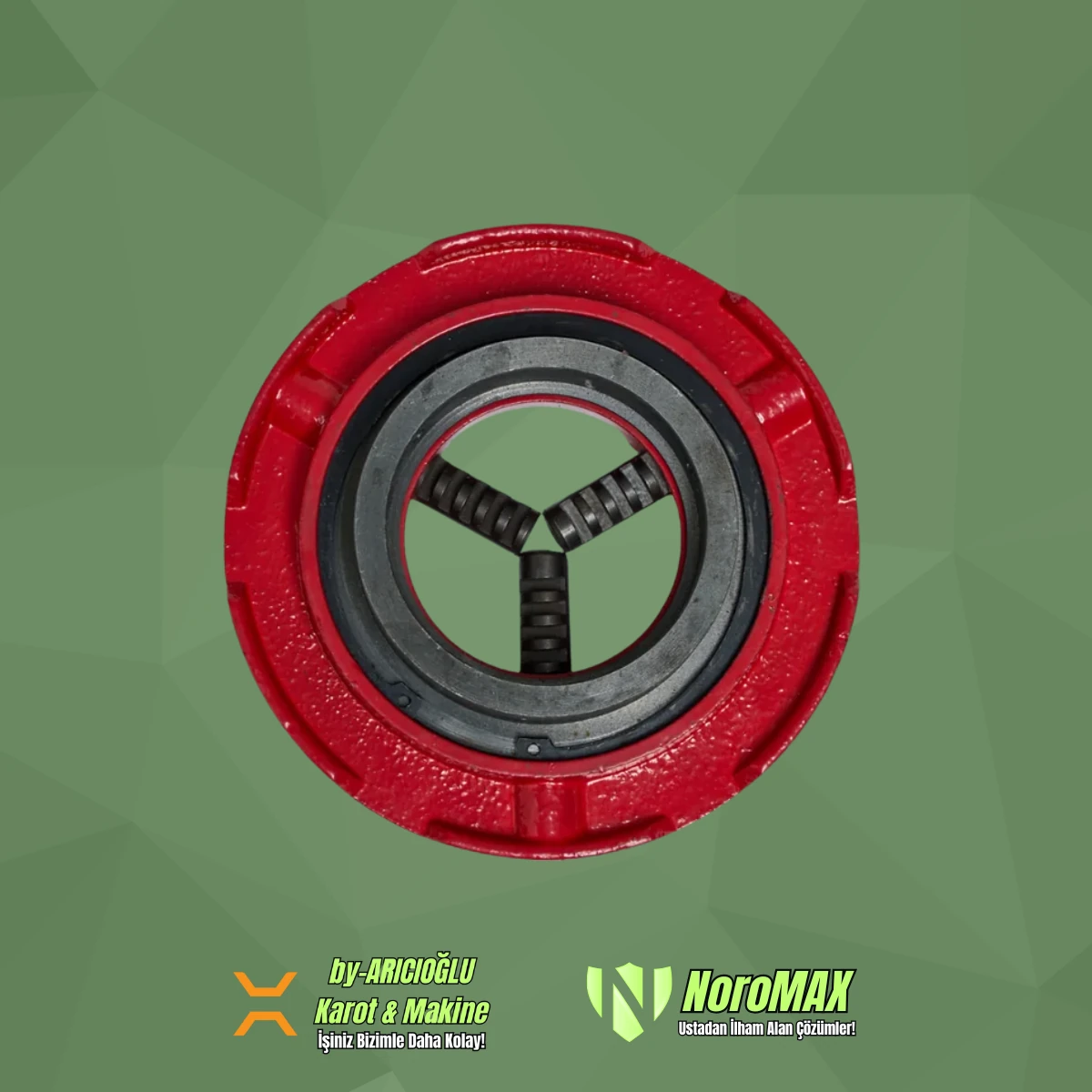 Noromax 3'' Tezgah Pafta Arka Kavrama Mengenesi