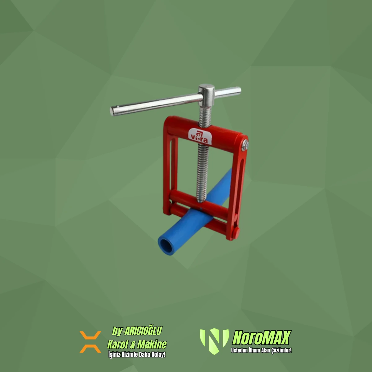 Vİ-RA 63mm Boru Boğma Mengenesi 2''