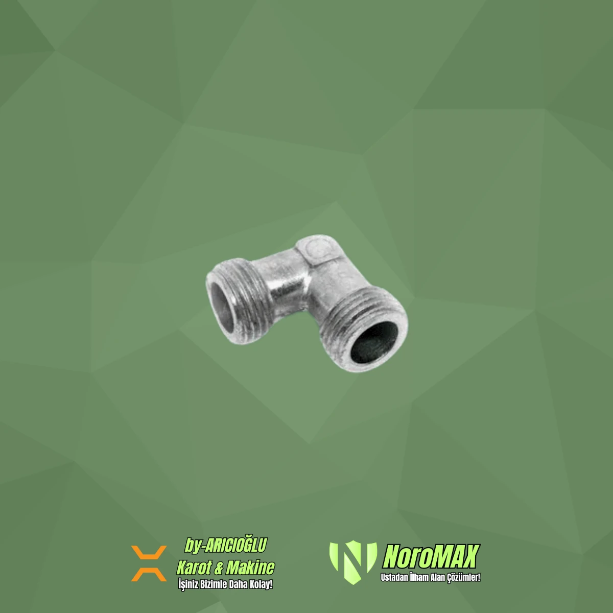 Doğalgaz Ocak Dirseği 1/2 - 1/2 Erkek-Erkek