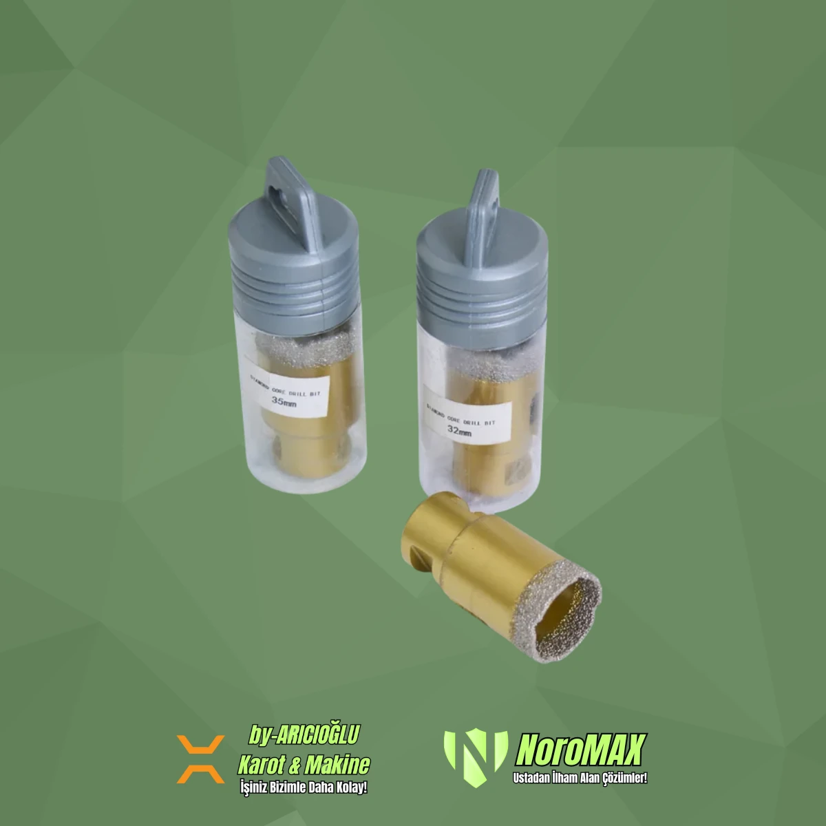 Noromax 22mm Premium Granit ve Mermer Delme Panç