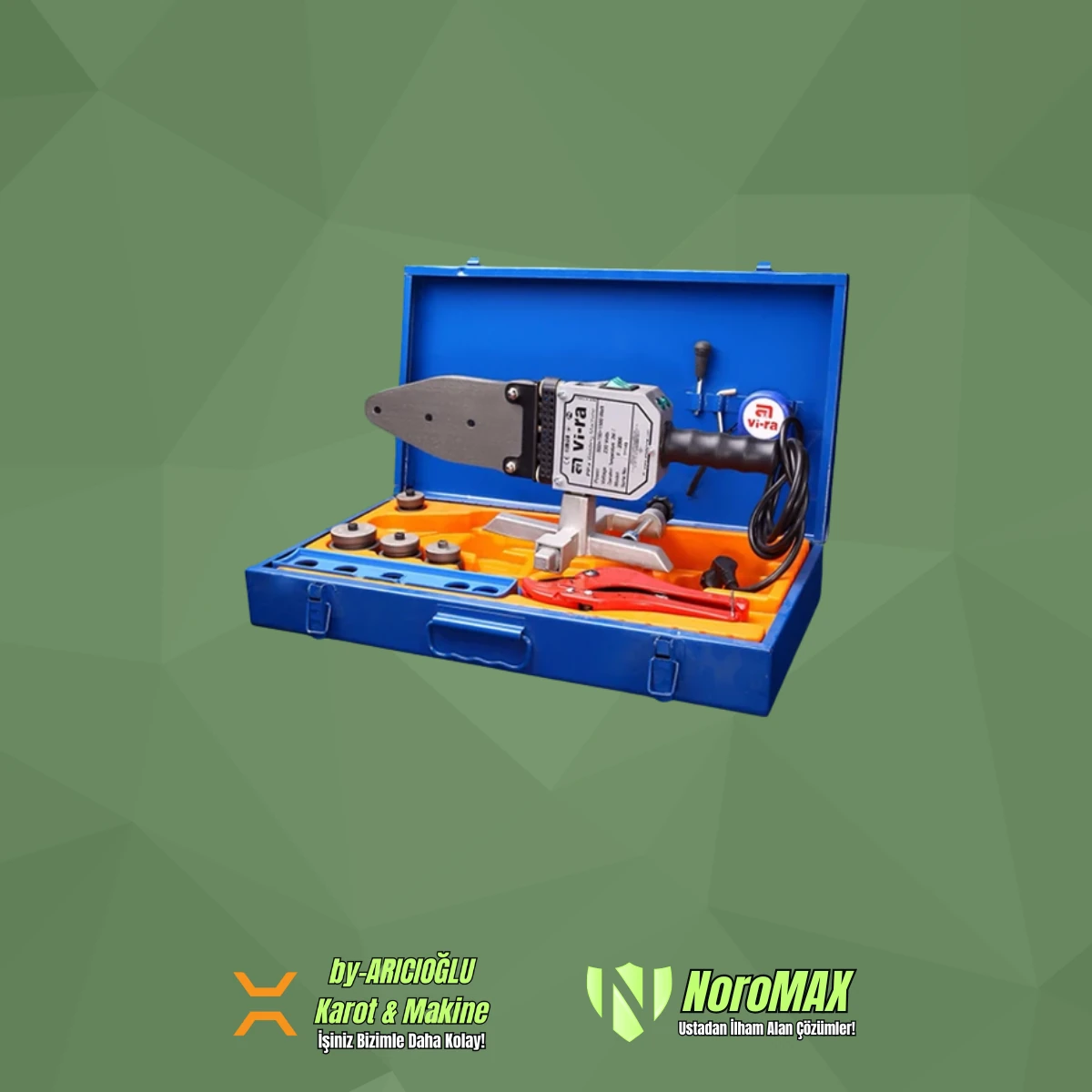 Vİ-RA F-2006 1550w Çift Rezidans Boru Kaynak Makinası Set