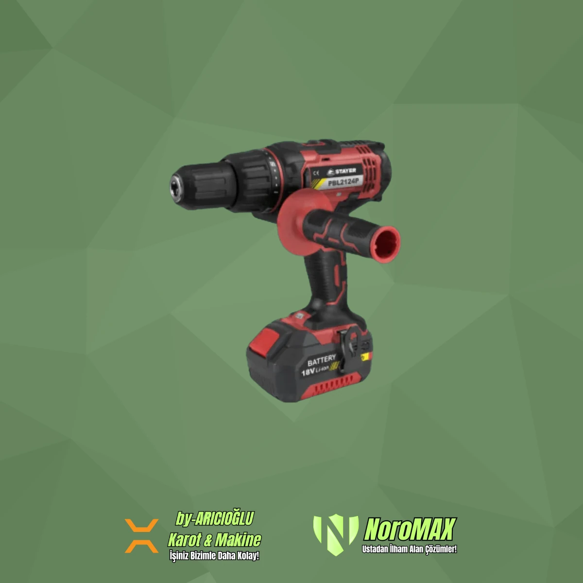 Stayer PBL-2124PK 18V 4A Çift Akü Şarjlı Vidalama