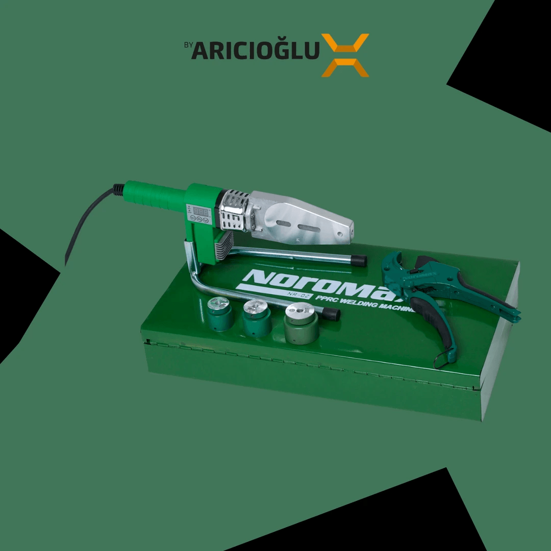 Noromax NR-02 Set 1600w Çift Rezidans 340 Derece Dijital Boru Kaynak Makinası 