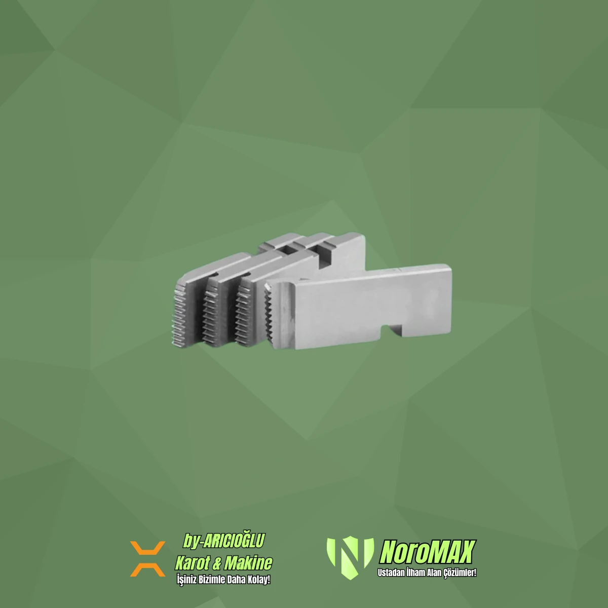 10mm Karbon Çelik 1''-2'' Manuel Pafta Tarak ( KNC - Unimax - Chattel )