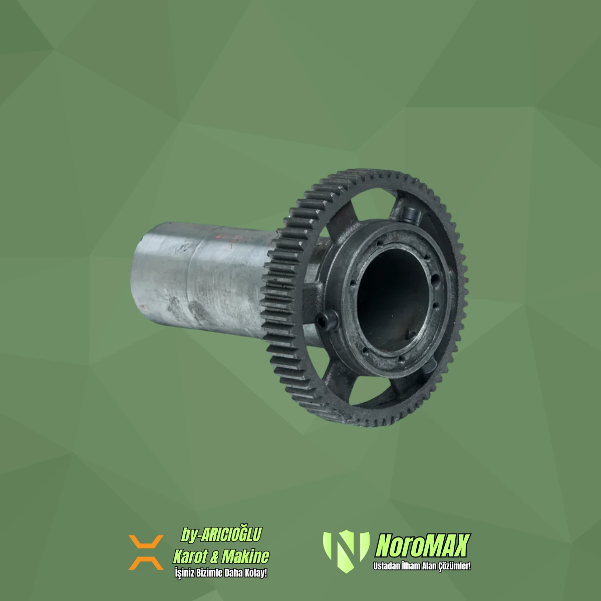 Noromax 4'' Tezgah Pafta Silindir Dişli