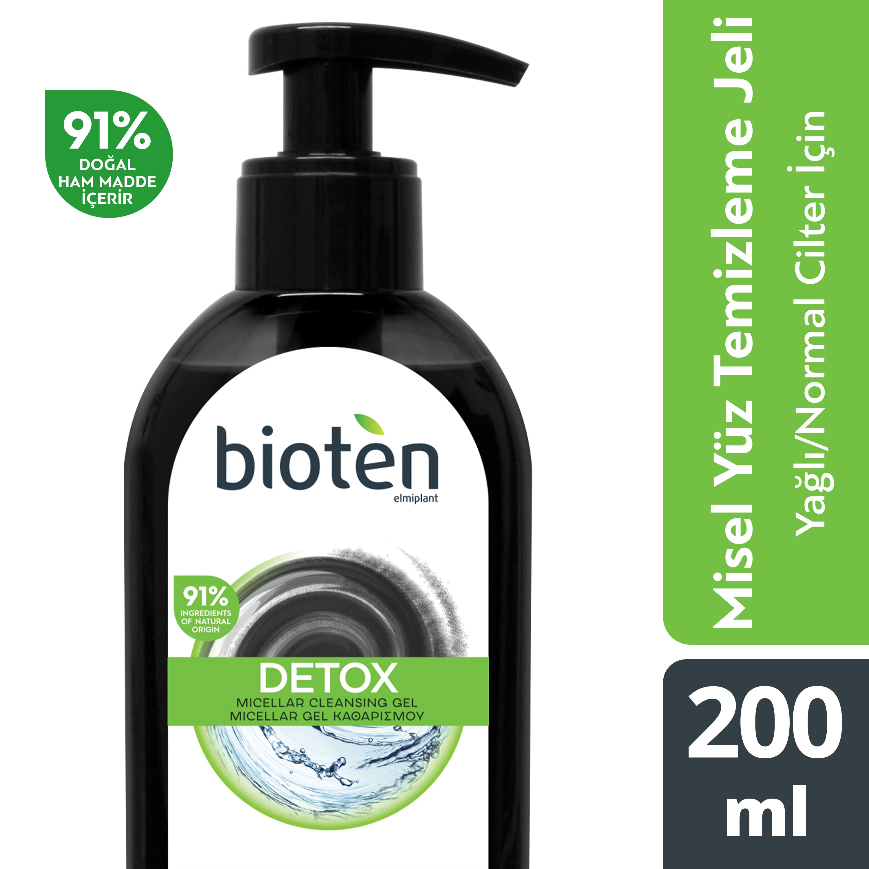 Bioten Detox Micellar Yüz Temizleme Jeli Normal Ve Yağlı Ciltler İçin 200 ml