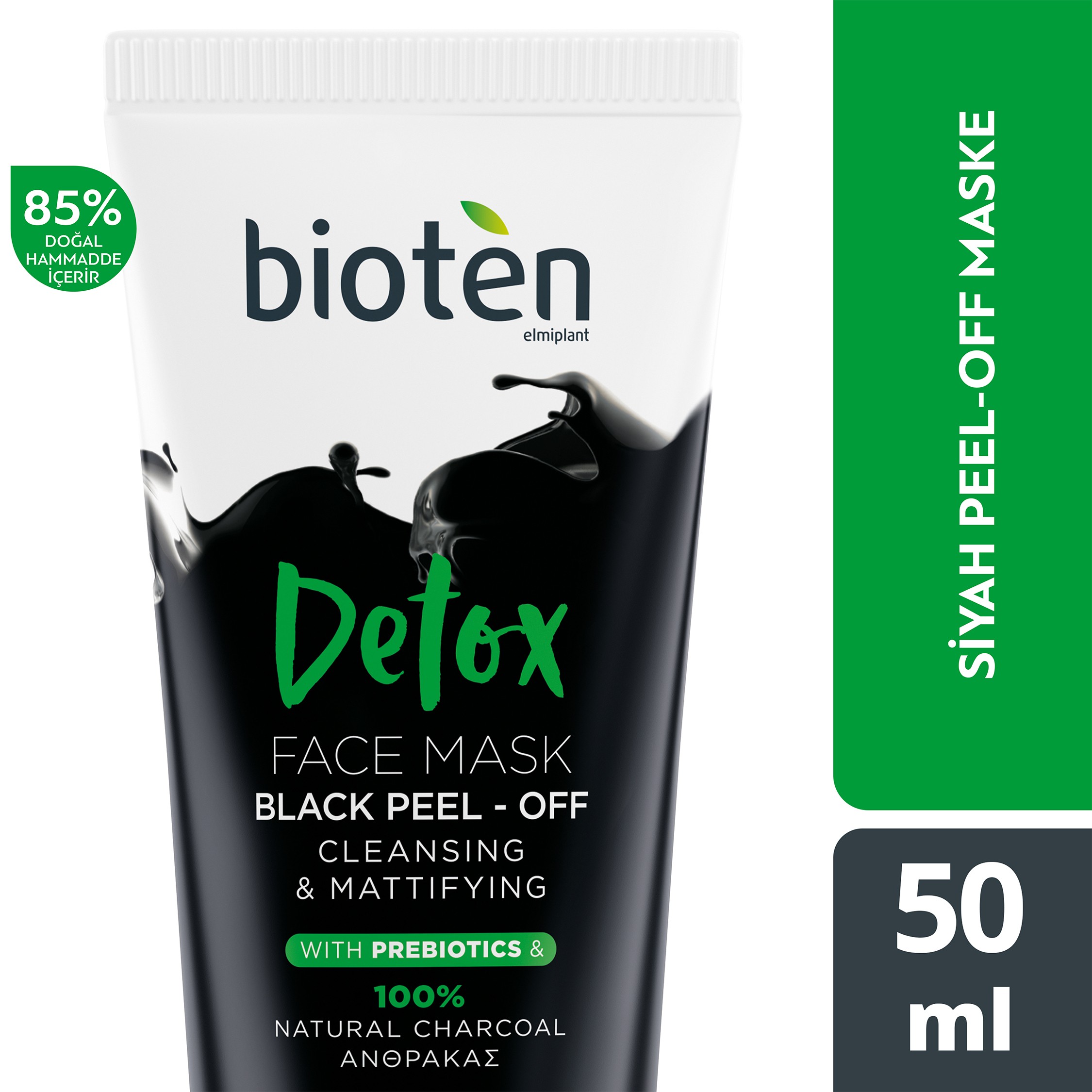 Bioten Detox Siyah Peel-Off Kremsi Yüz Maskesi 50 ml