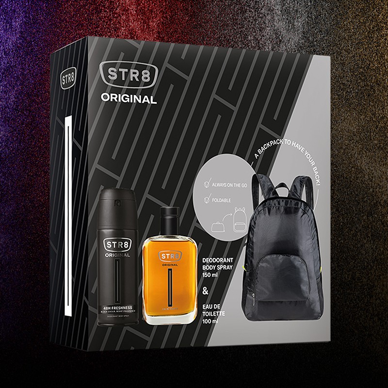 STR8 Original EDT Parfüm 100ml + Deodorant 150ml + Sırt Çantası