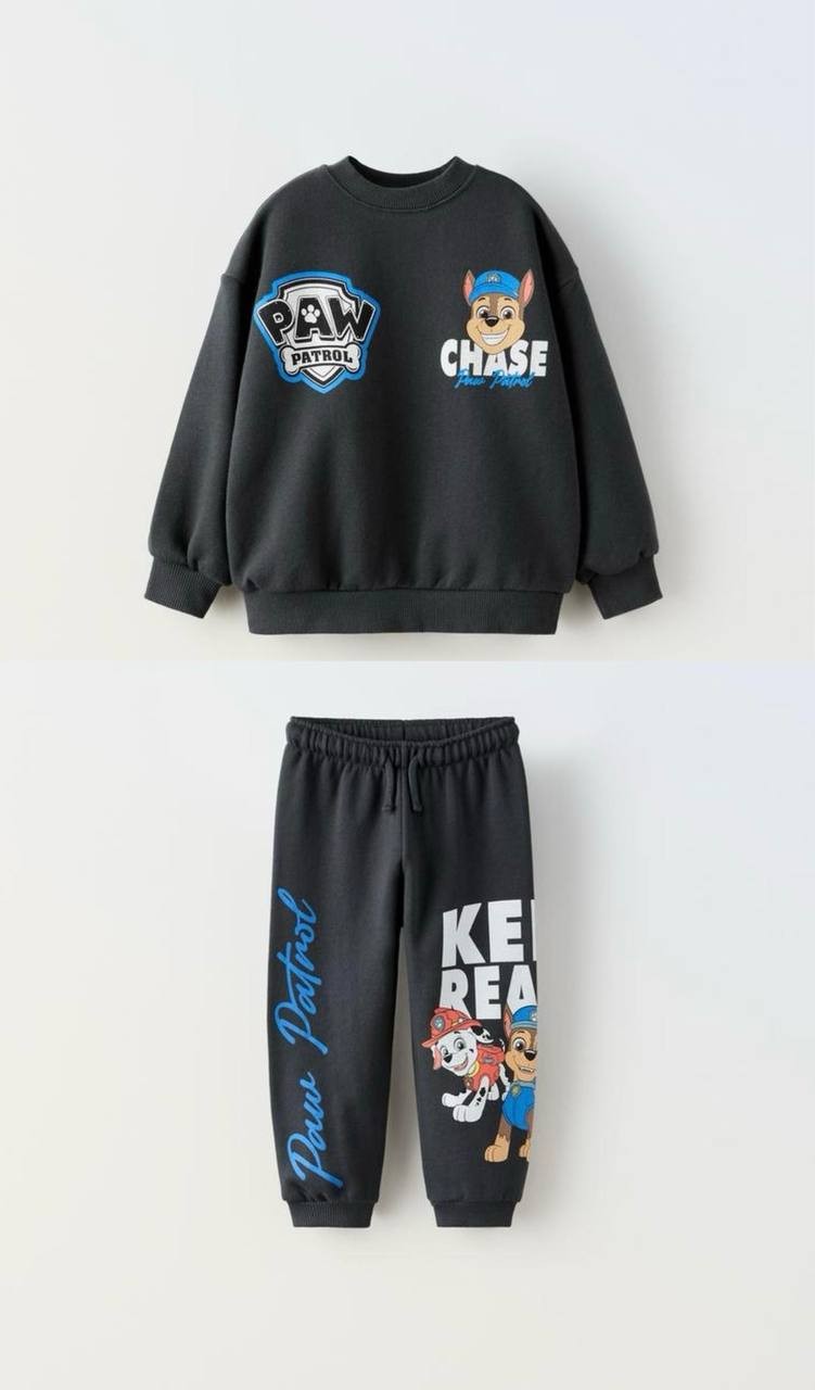 PAW PATROL Baskılı Sweatshirt Alt 2'li Takım  