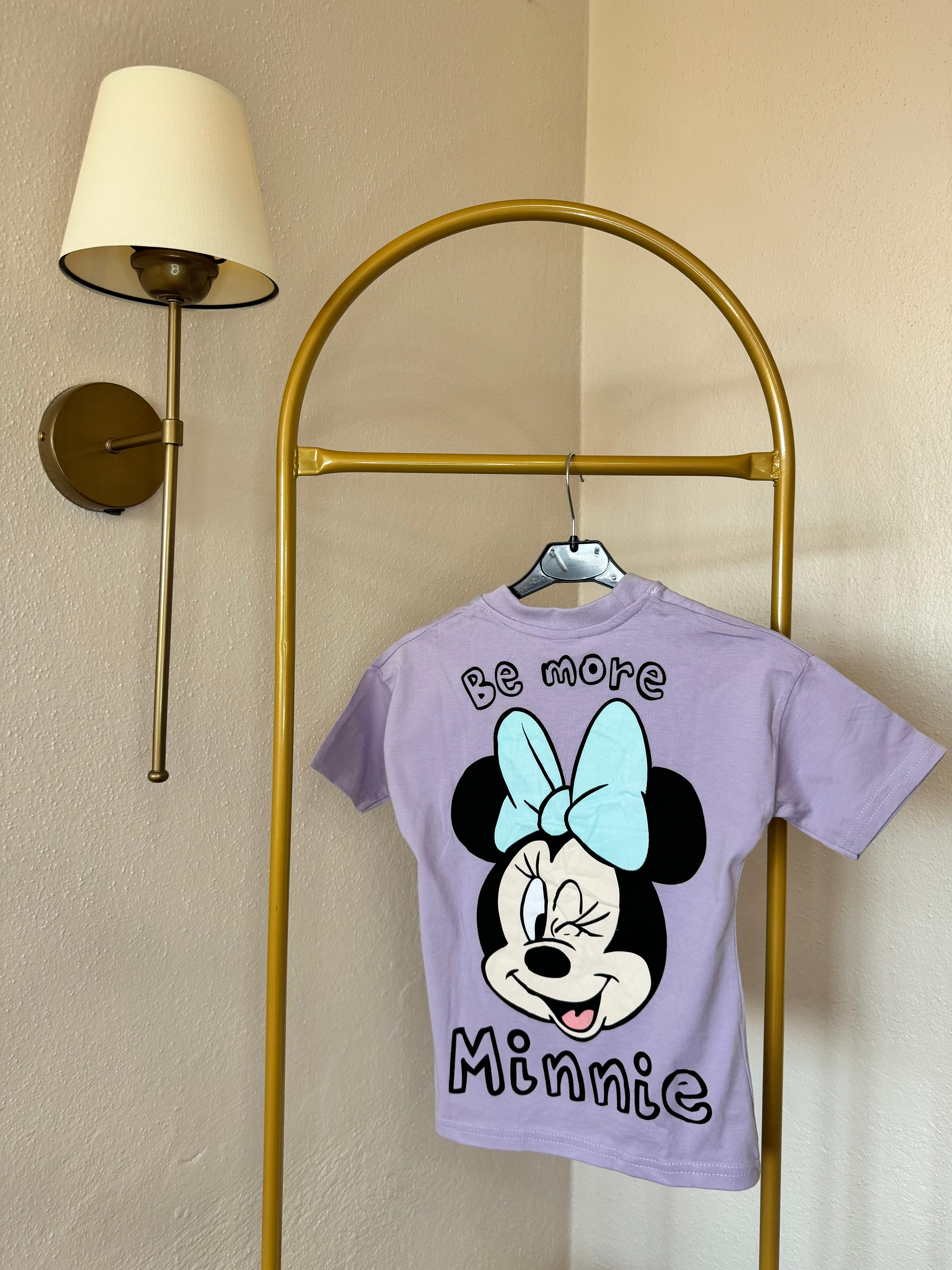 Minnie Mouse Baskılı Şortlu Takım