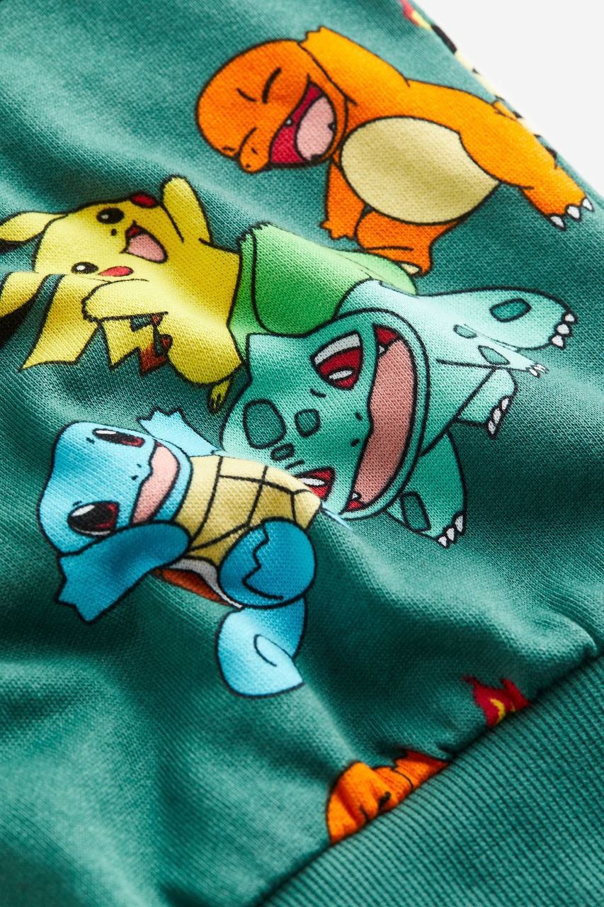 Pokemon Baskılı Kapüşonlu Sweatshirt