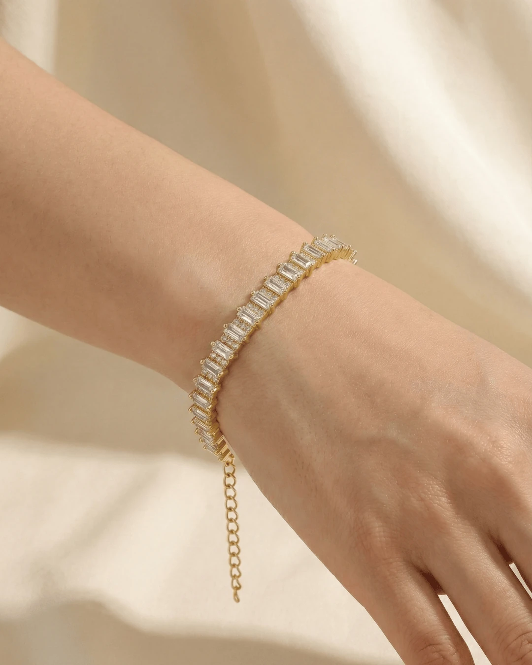 925 Gümüş | Baget Şeritli Bileklik