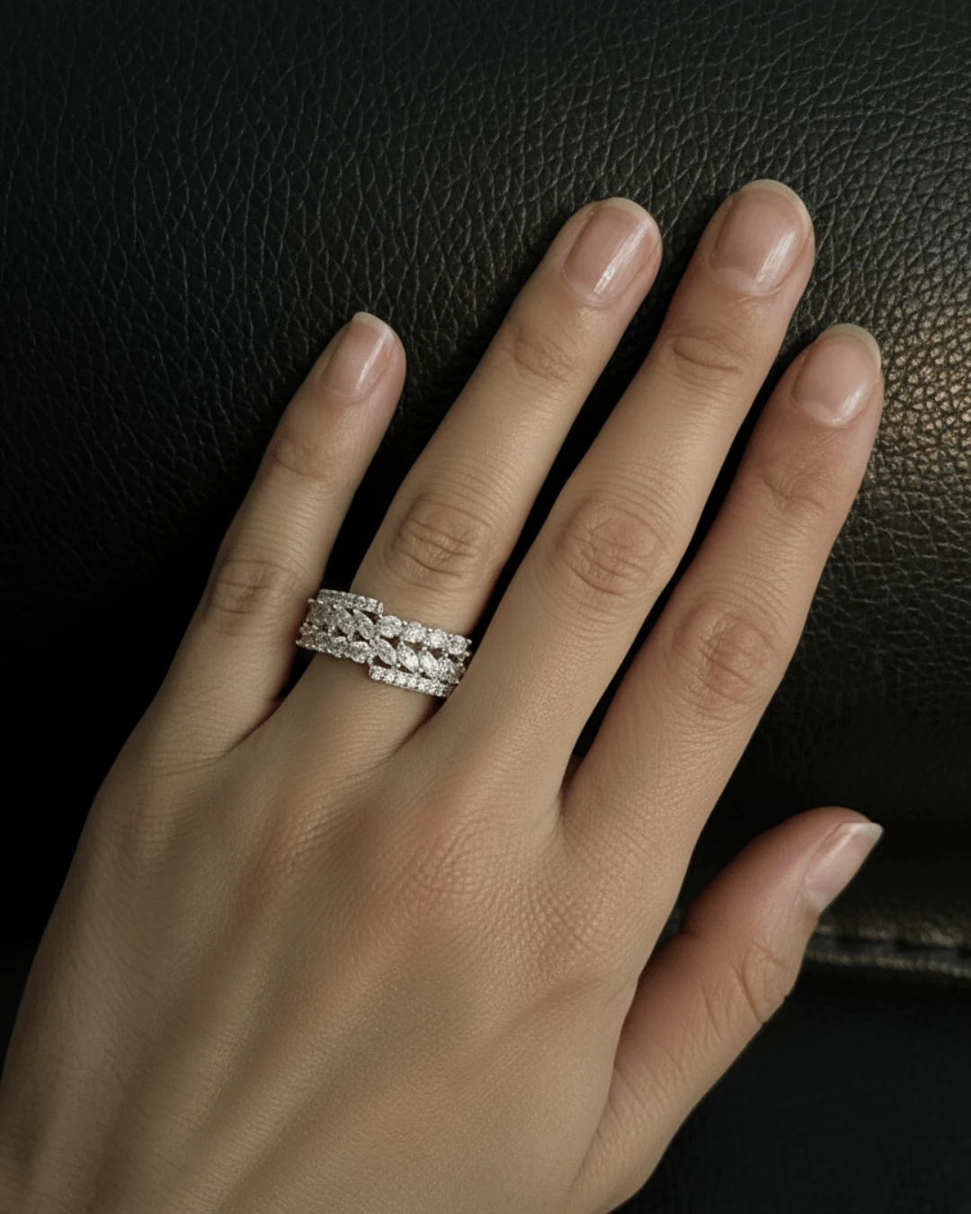 925 Gümüş | Yaprak Tasarımlı Yüzük