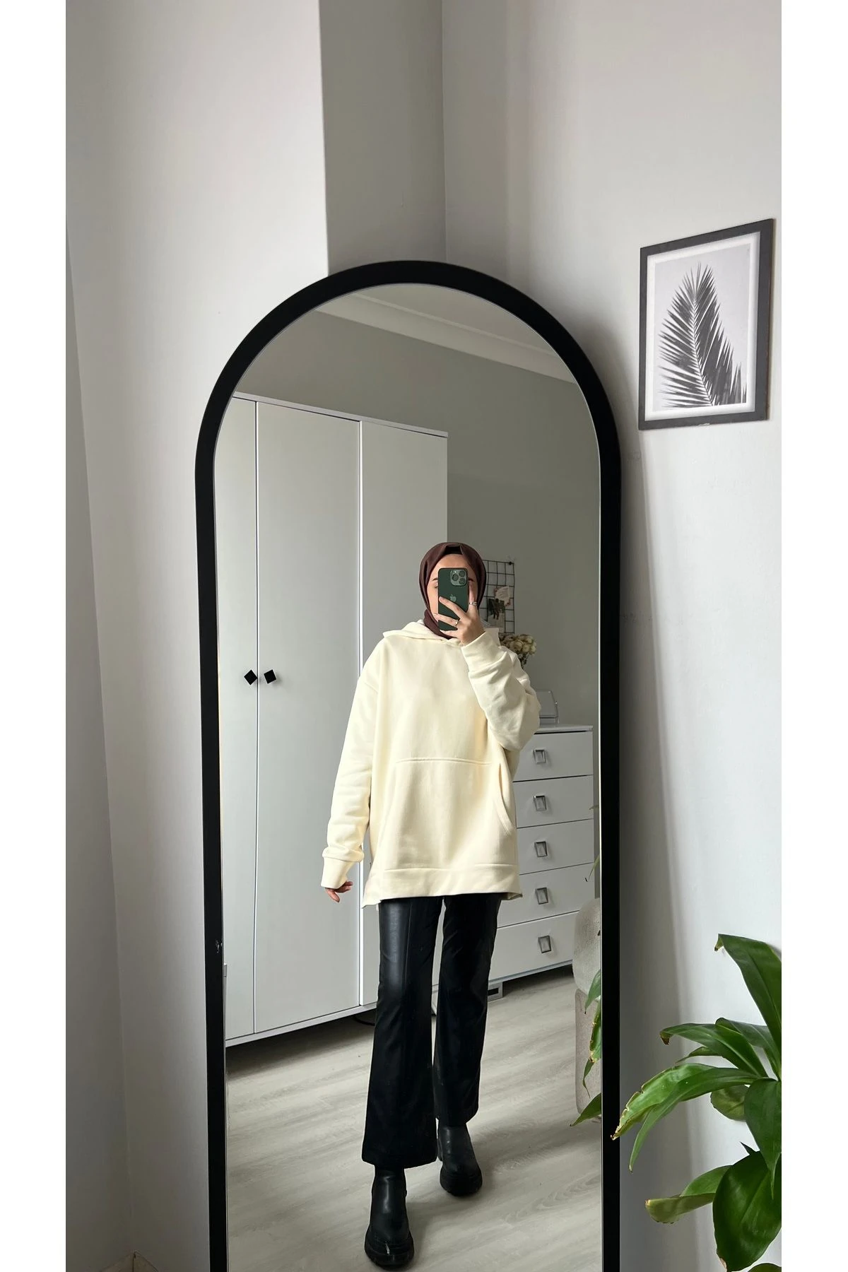 FERMUAR DETAYLI KAPÜŞONLU SWEATSHİRT