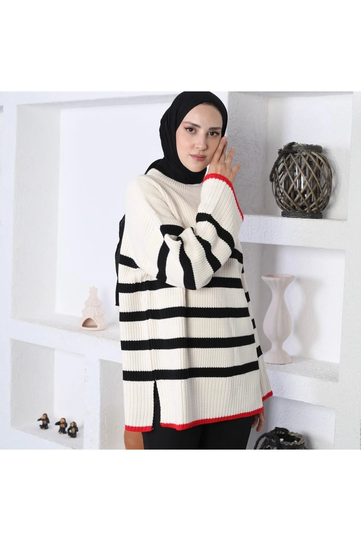 ÇİZGİLİ TRİKO KAZAK