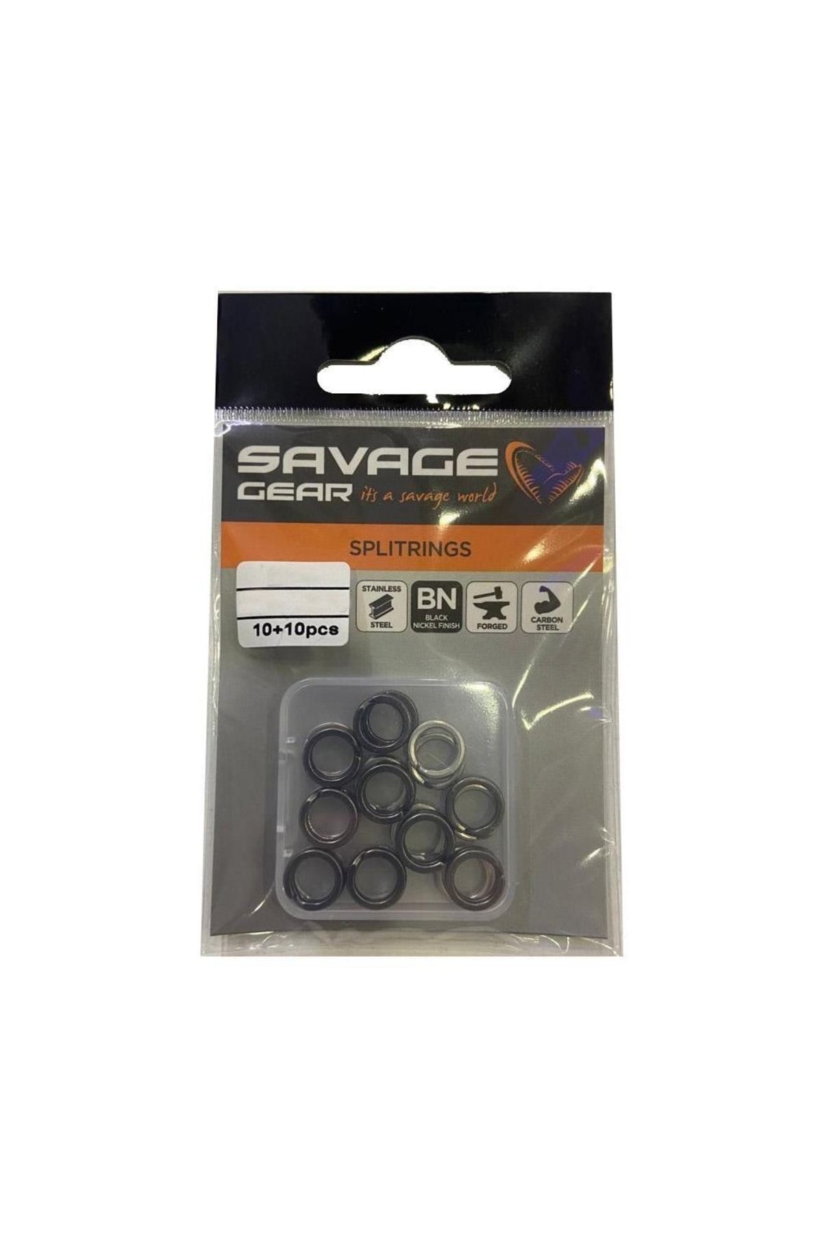 Splitring 6mm 77 Lbs 35 Kg Ss+bln 10+10