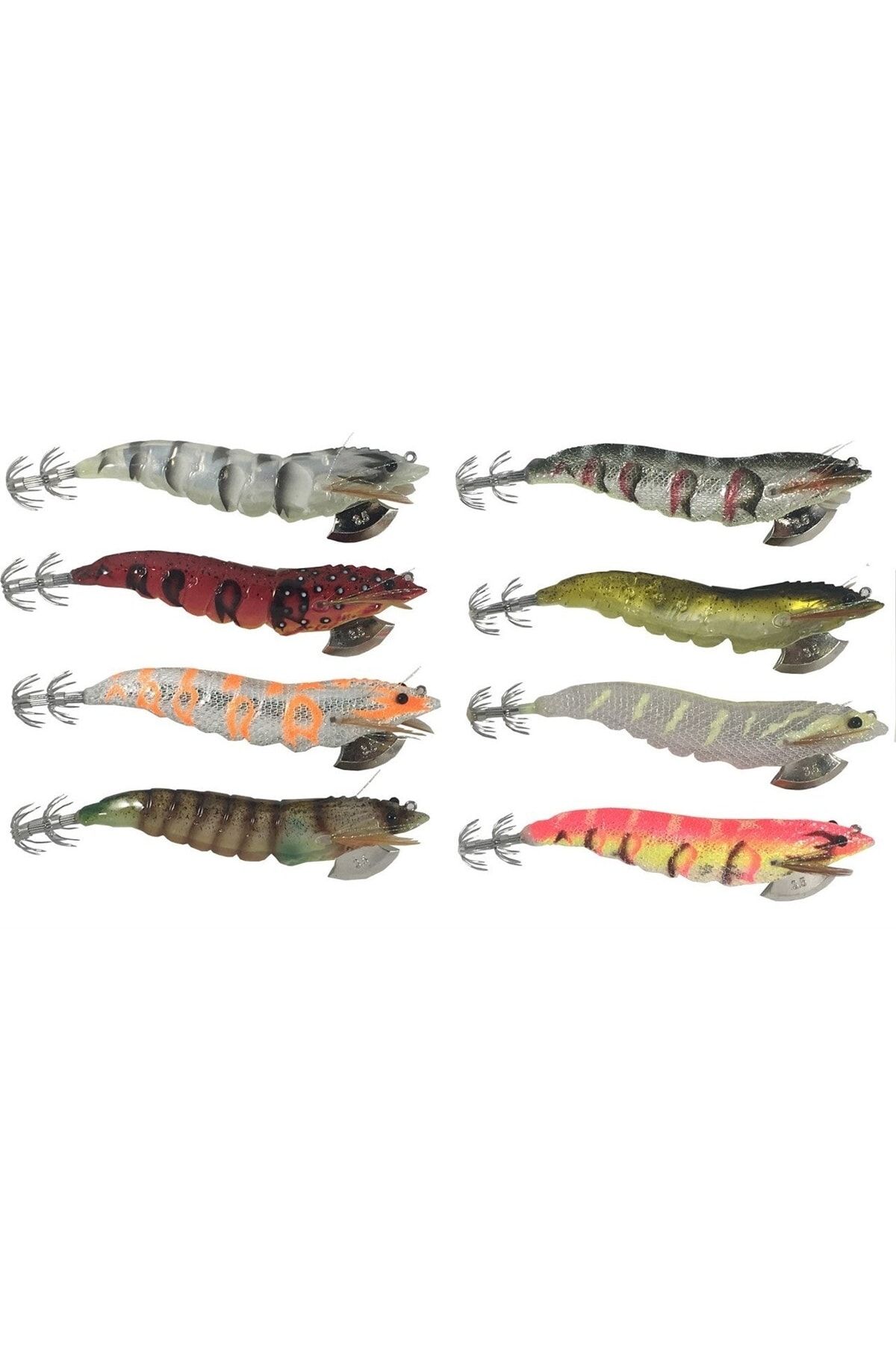 3d Shrimp Egi Jig 9cm 23g Suni Yem Kalamar Zokası Naked Golden Olıve