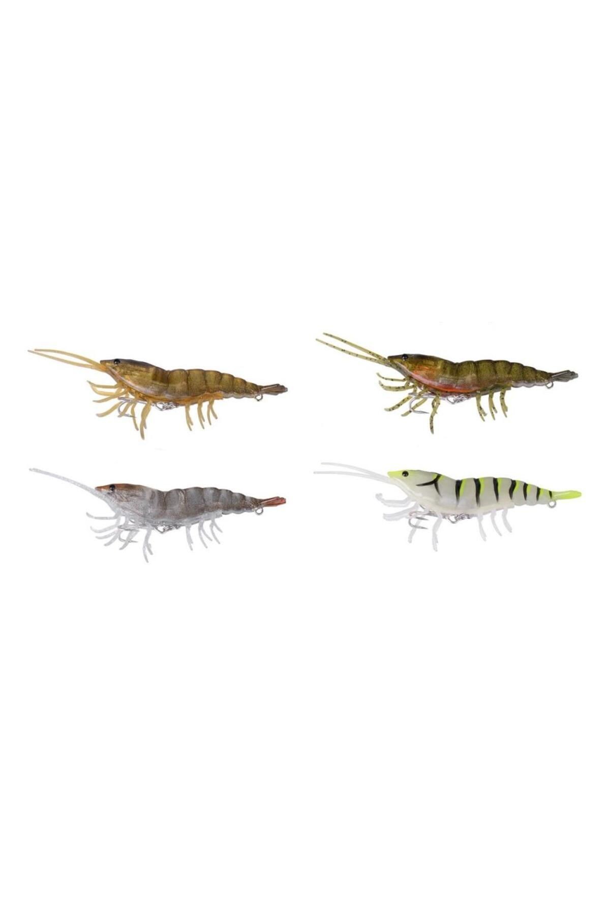 3d Hybrid Shrimp 10cm 17g Silikon Karides Suni Yem Olive Green Egg