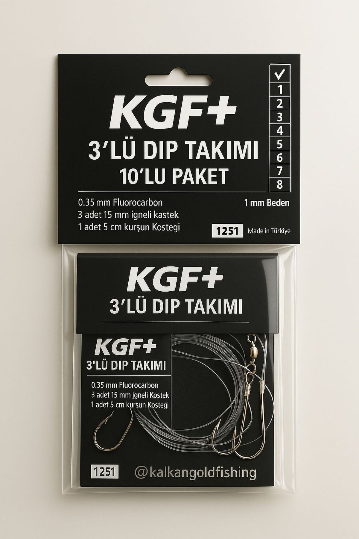 KGF+ HunterDepth 3 Rig 10’lu Dip Takımı