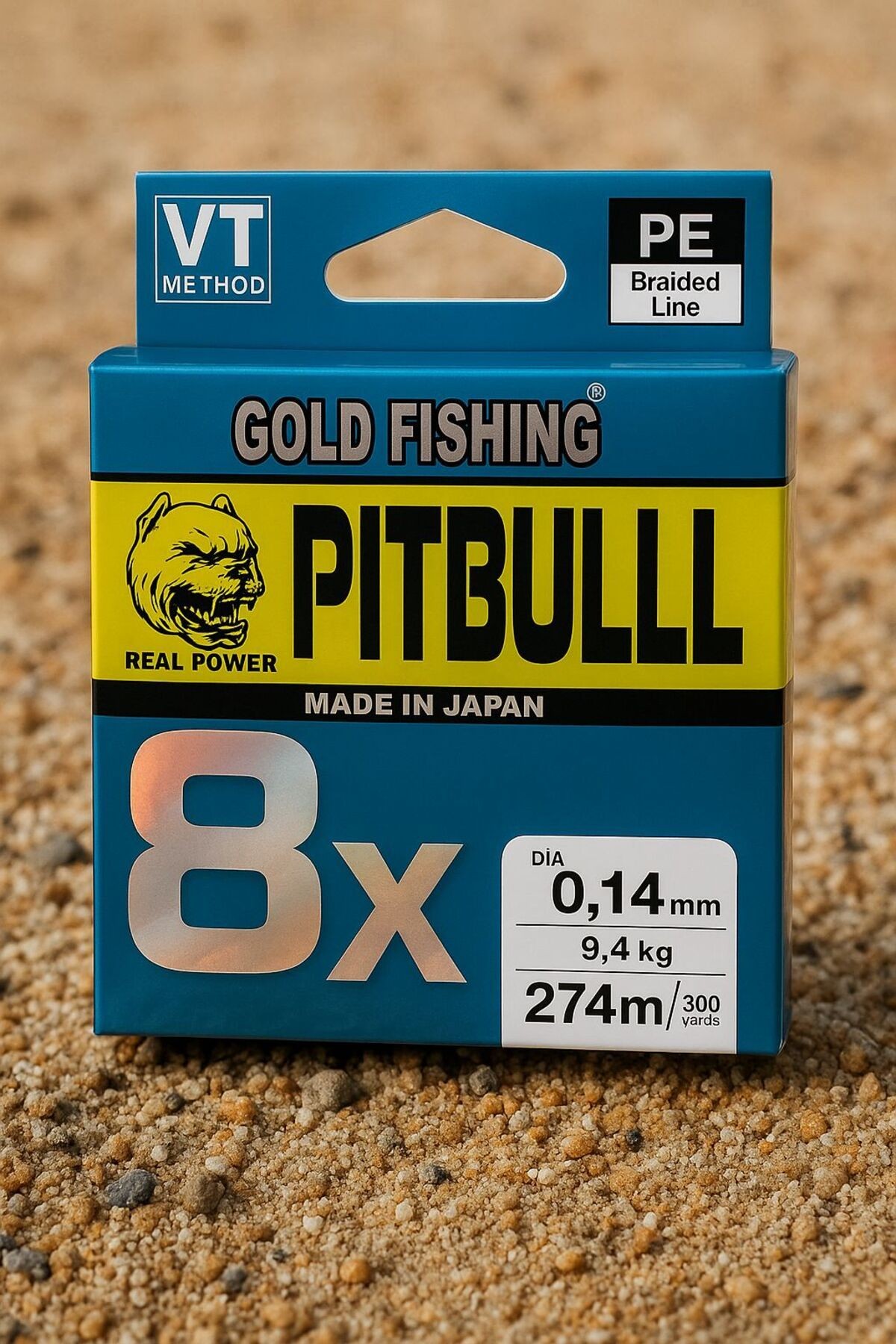 GOLD FISHING PITBULLL 8X PE Örgü Misina – 274 m