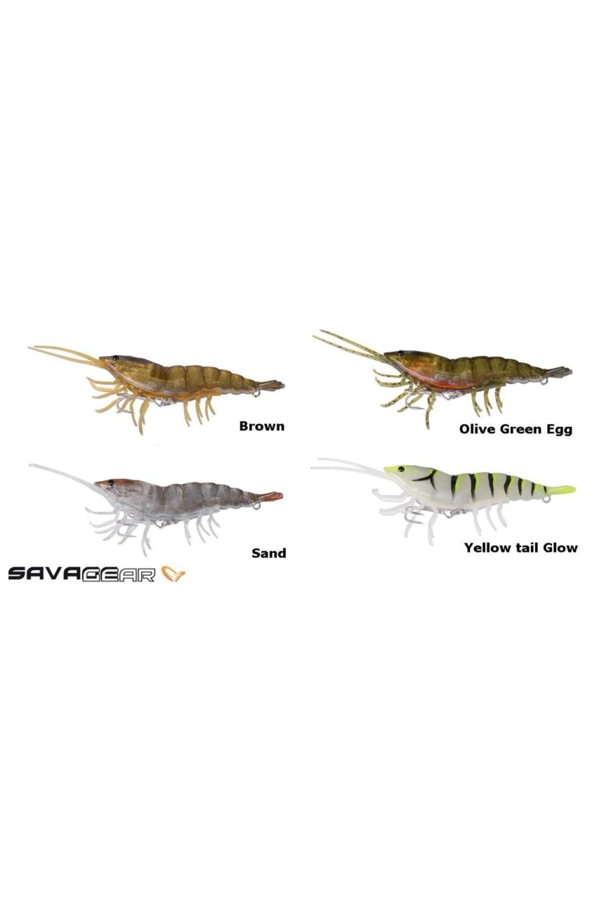 3d Hybrid Shrimp 10cm 17g Silikon Karides Suni Yem Olive Green Egg