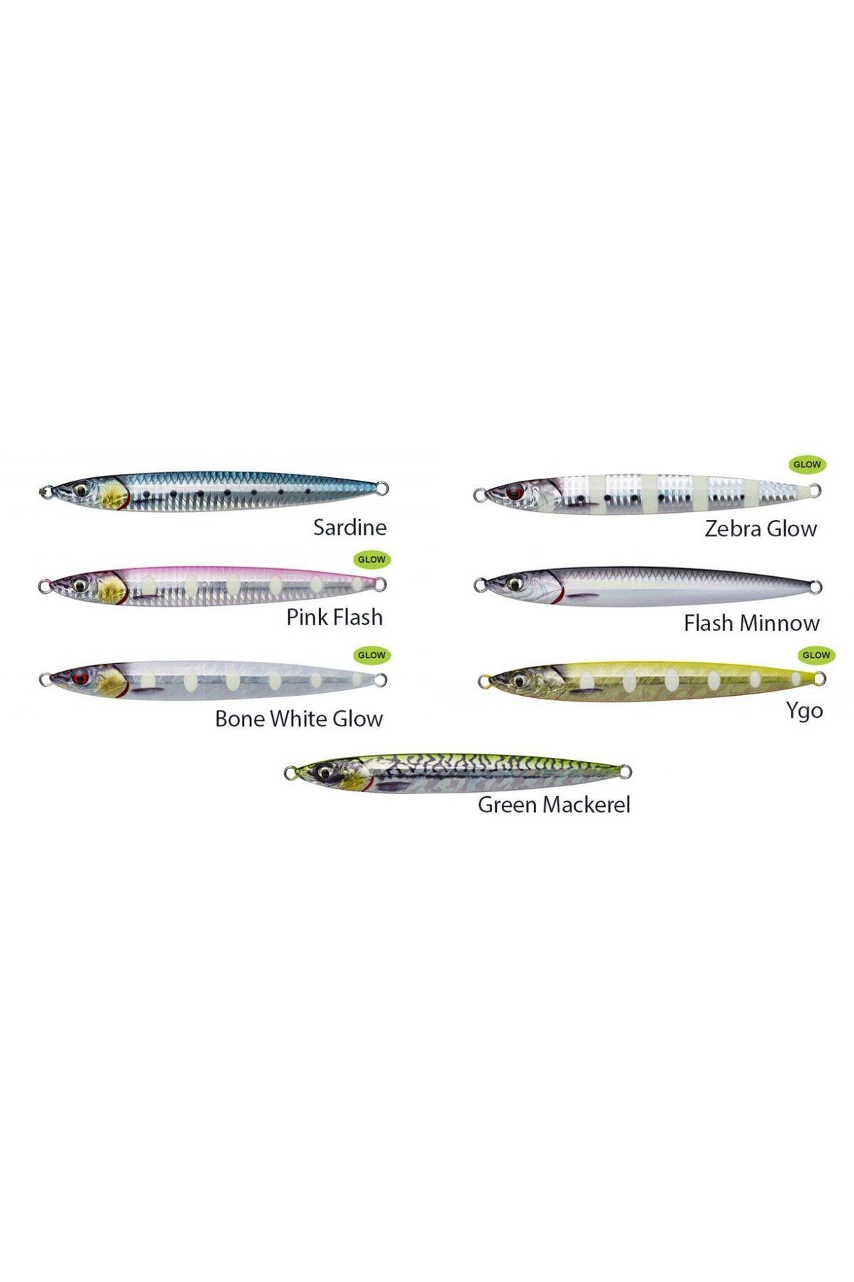 3D Slim Jig Minnow 100 gr 15 cm Suni Yem Green Mackerel