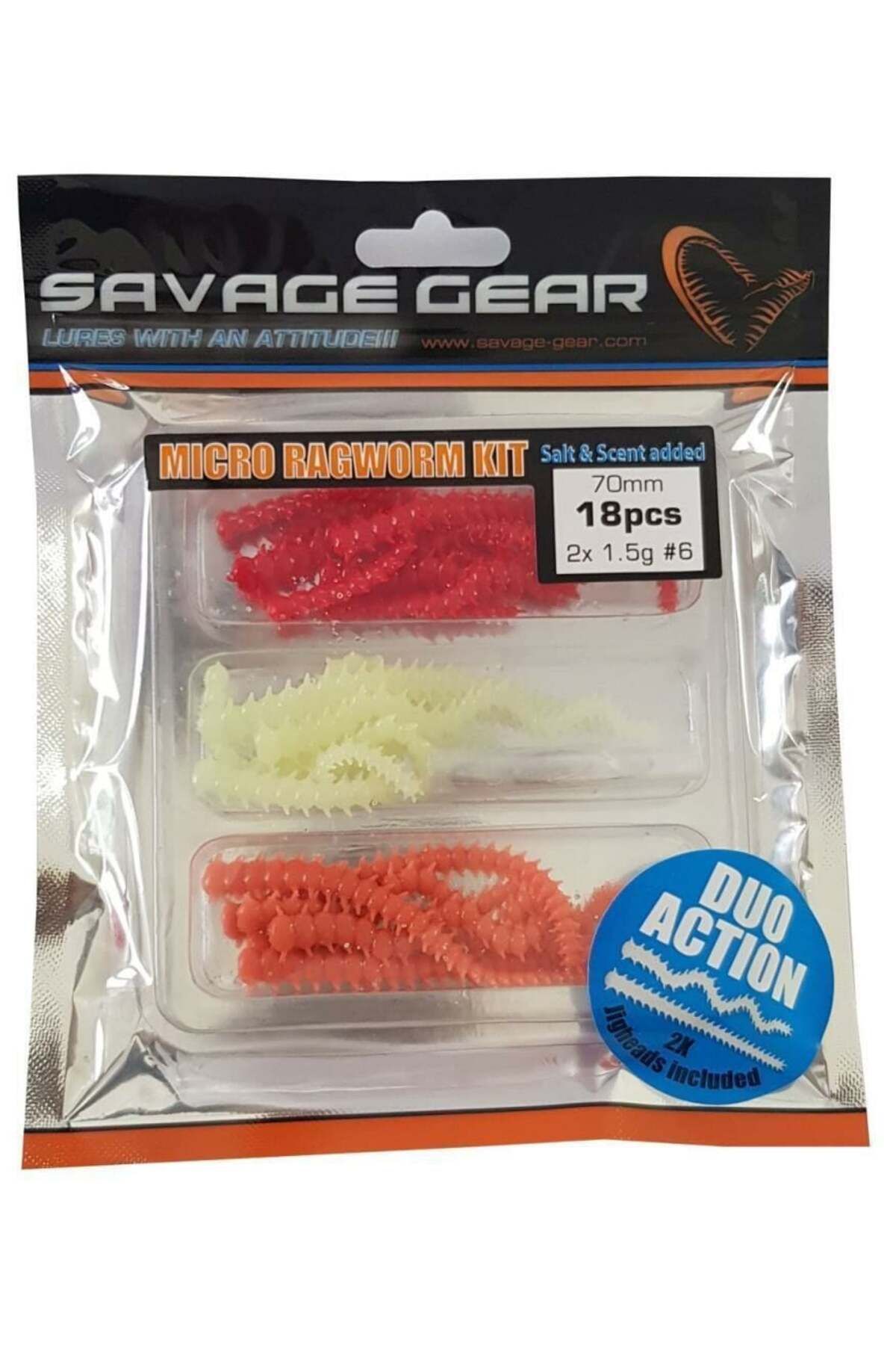 Lrf Ragworm Kit 18 2 Parça Jighead (KIRMIZI,PEMBE,GLOW)