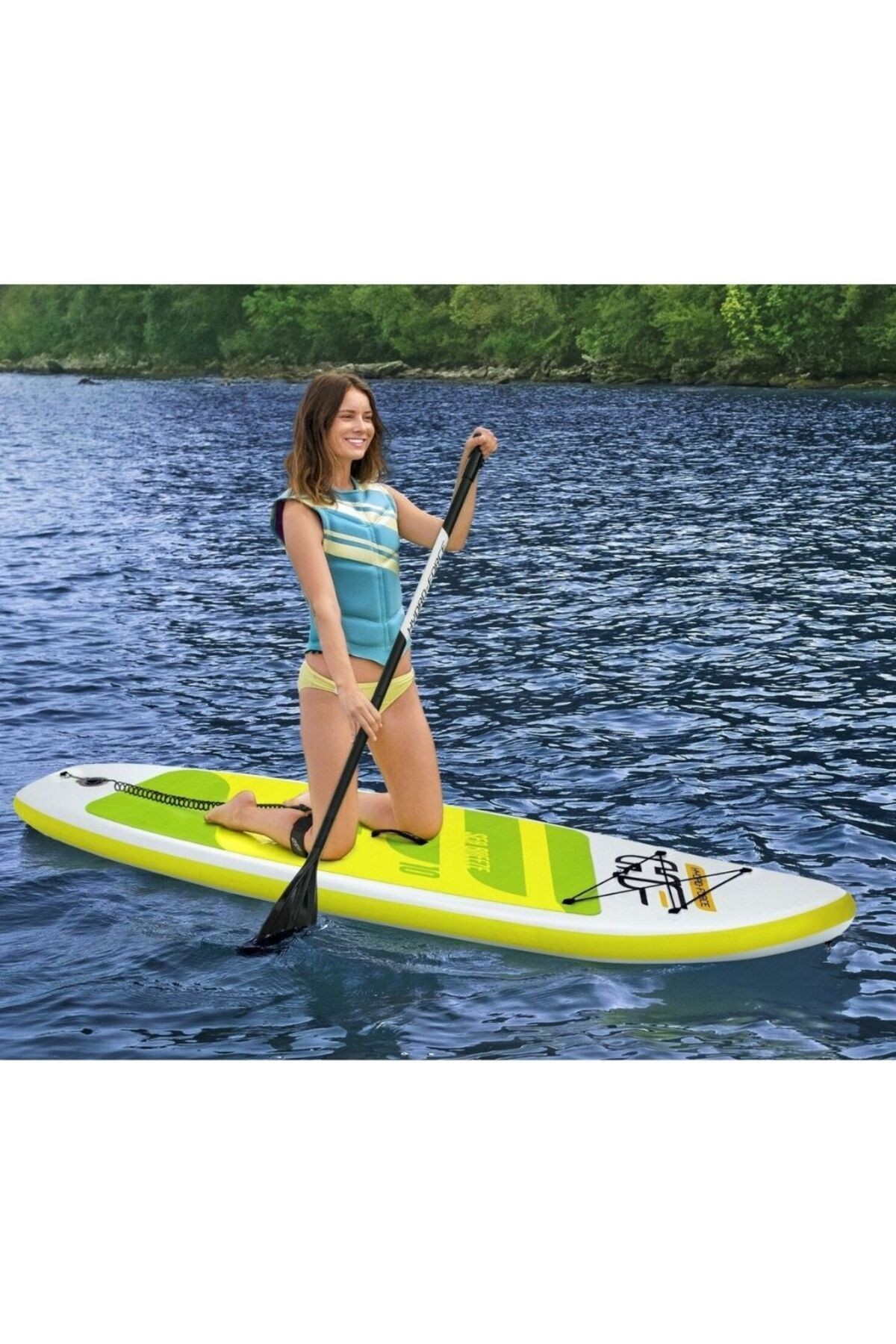 Paddle Board Hydro-Force Kürek+Pompa+Çanta - 305 x 84 Cm - MAVİ SU DÜNYASI