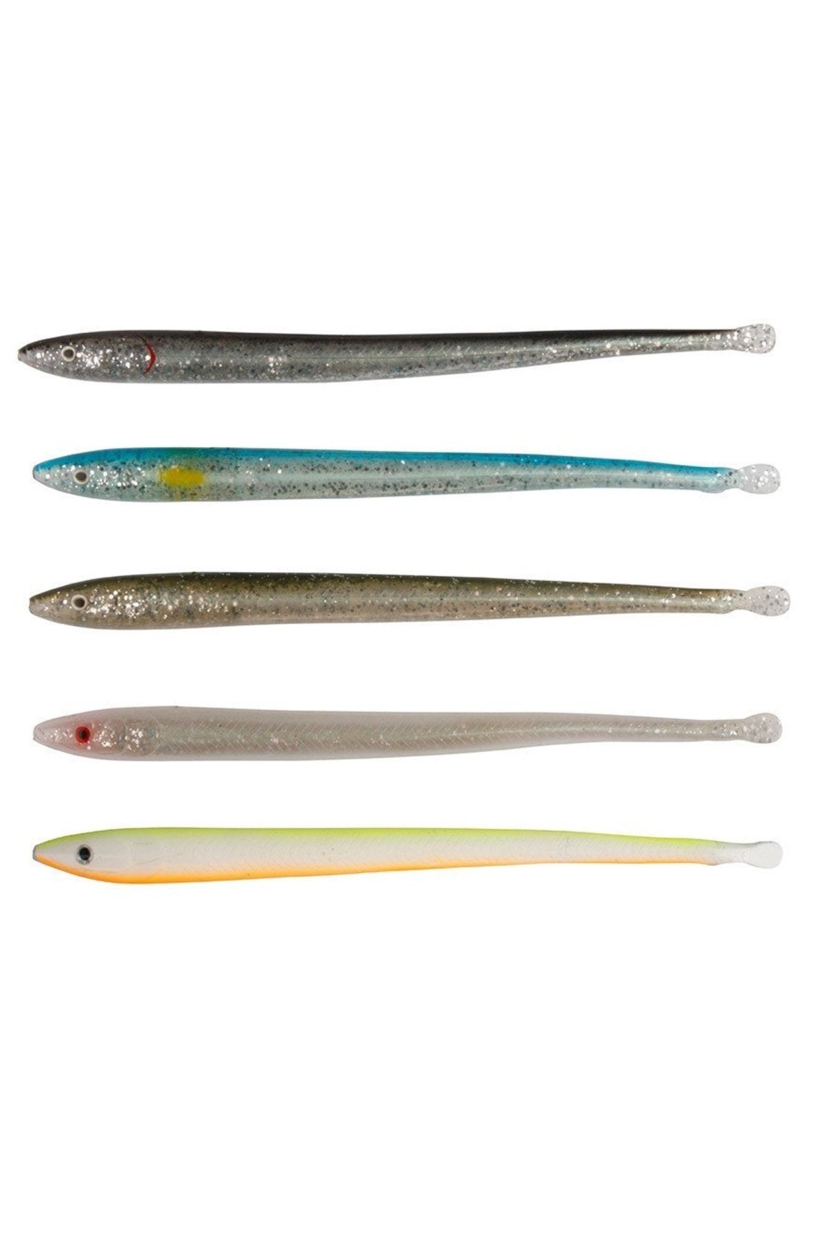 Lb Sandeel Slug 16.5 Cm 5 Adet Suni Yem -blue Silver