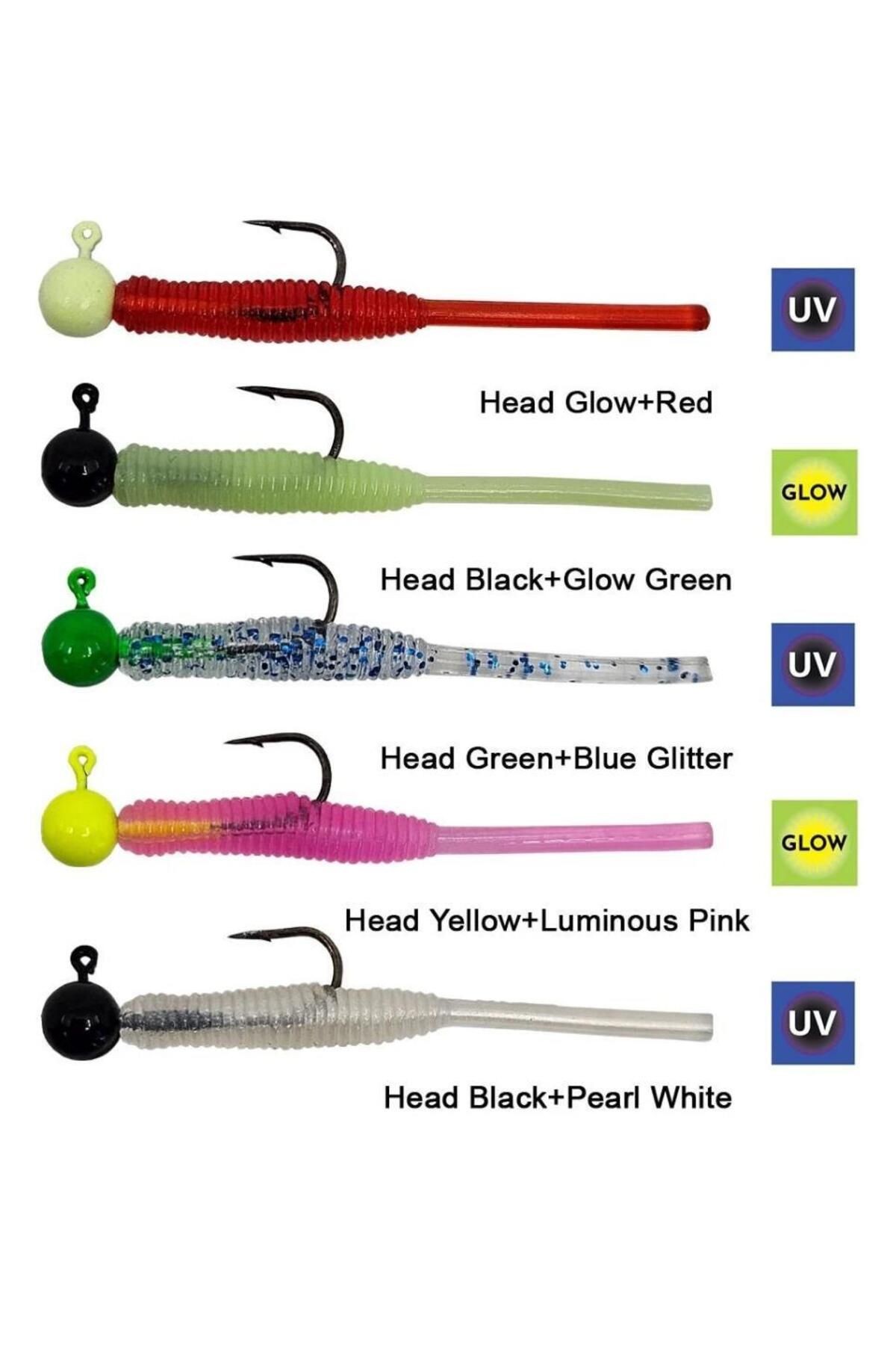 Hook Worm Jighead Lrf Silikonu 1gr 4.5cm 5 Adet
