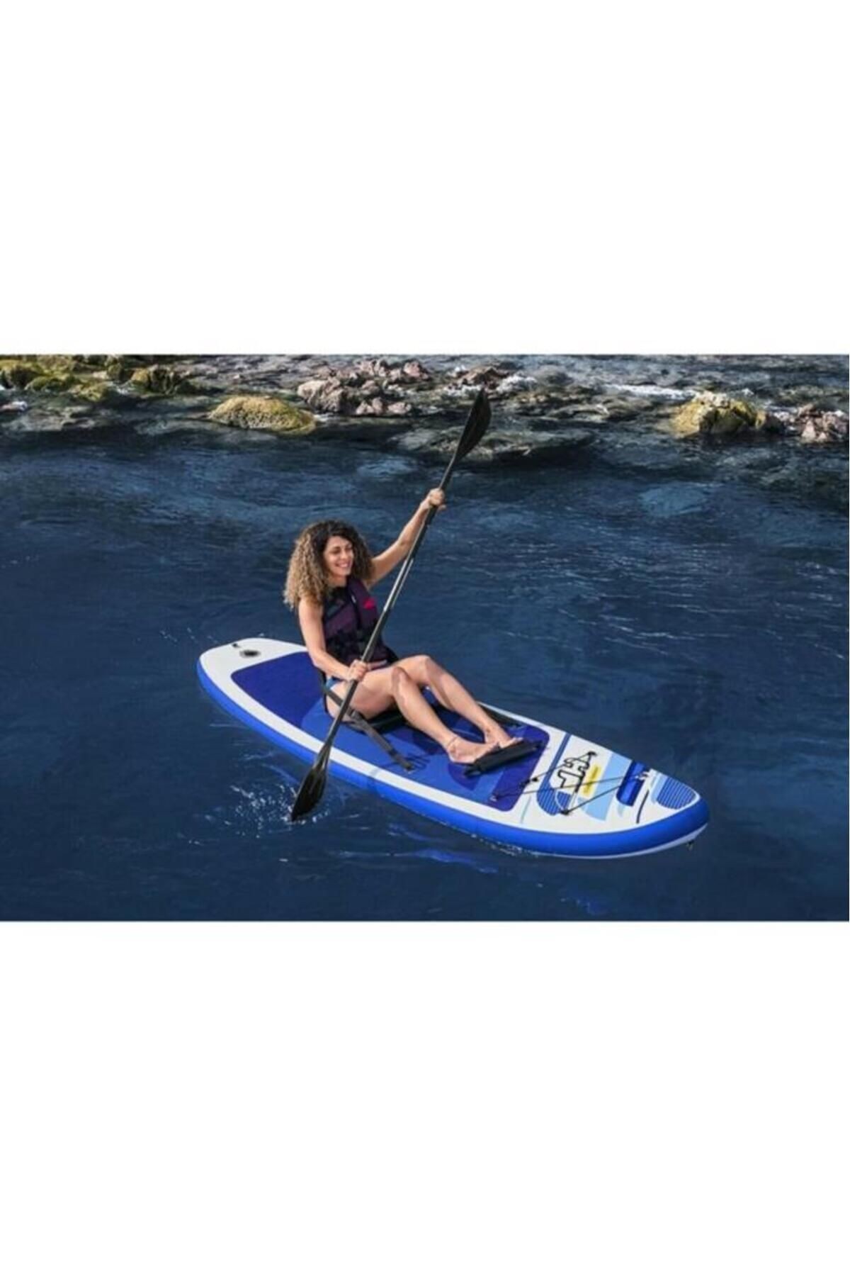 Bestway 65350 Oceana Şişme Kano Sörf Tahtası-çantalı Set Kürek Ve Pompa Dahil 305x84x12