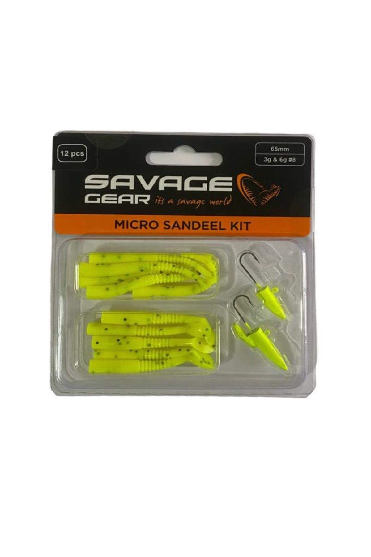 Lrf Micro Sandeel Kit 12 Adet (1 1/5 5) Silikon Suni Yem Yellow
