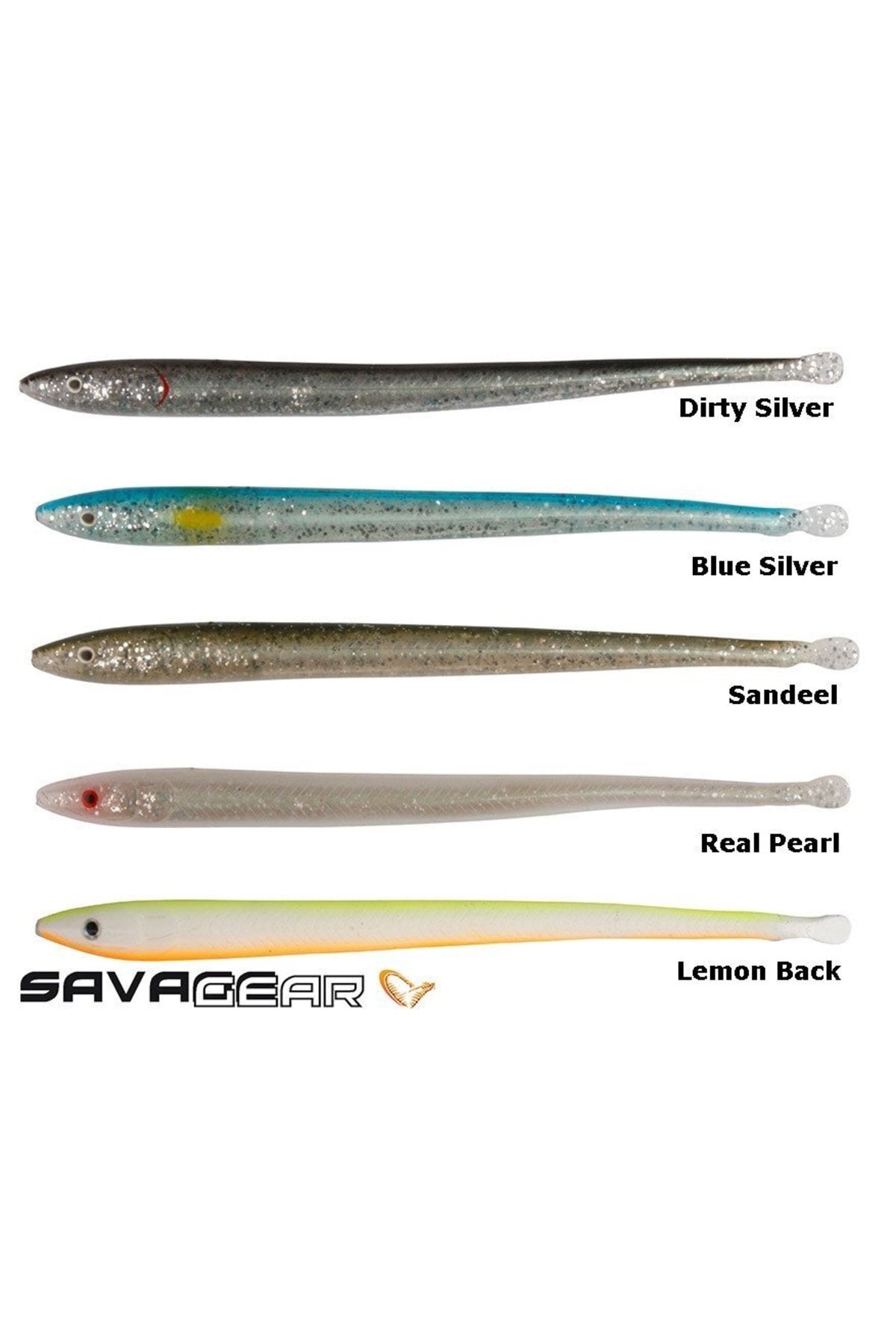 Lb Sandeel Slug 16.5 Cm 5 Adet Suni Yem -blue Silver